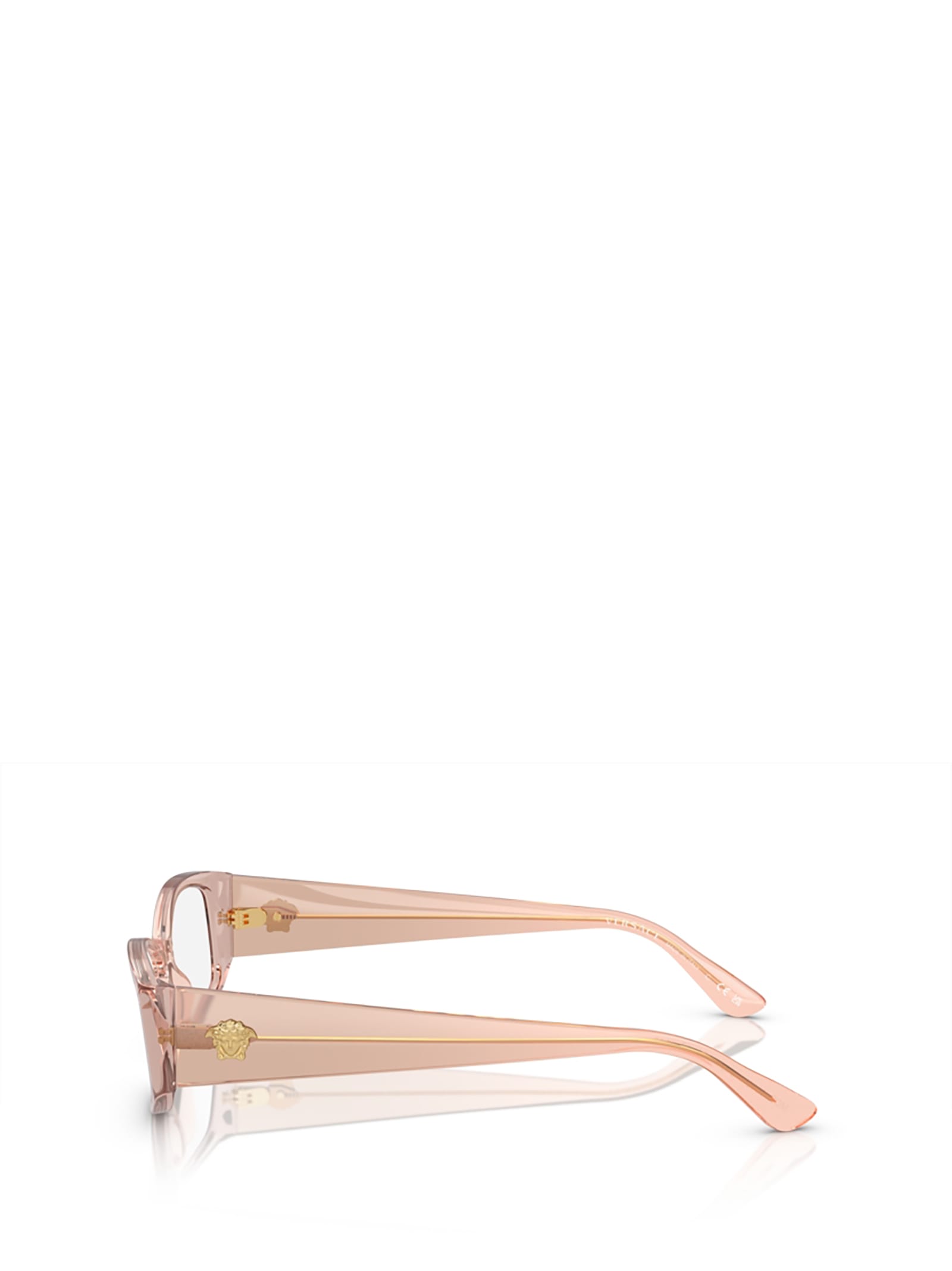 Shop Versace Ve3343 Peach Gradient Beige Glasses