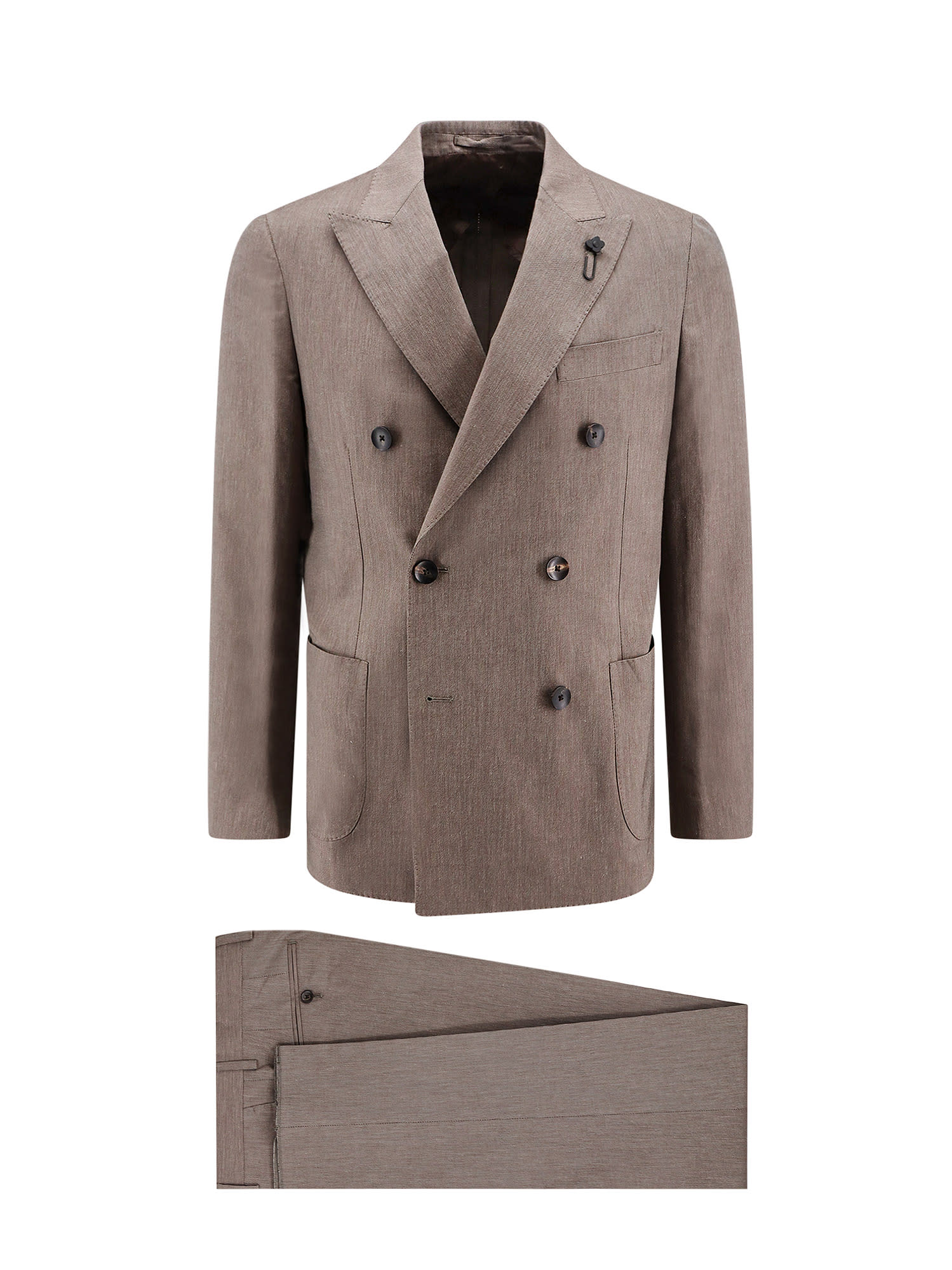 Shop Lardini Special Suit In Brown