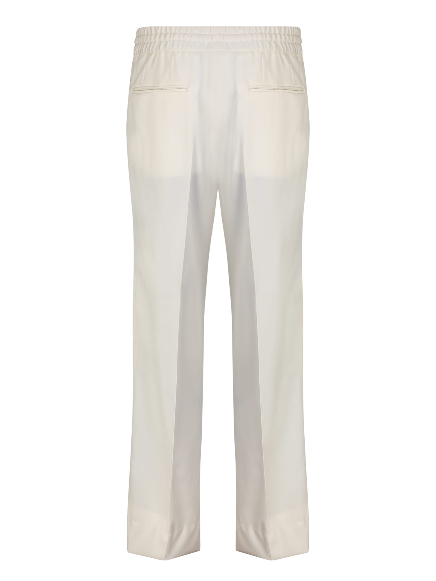 Shop Brioni White Asolo Trousers