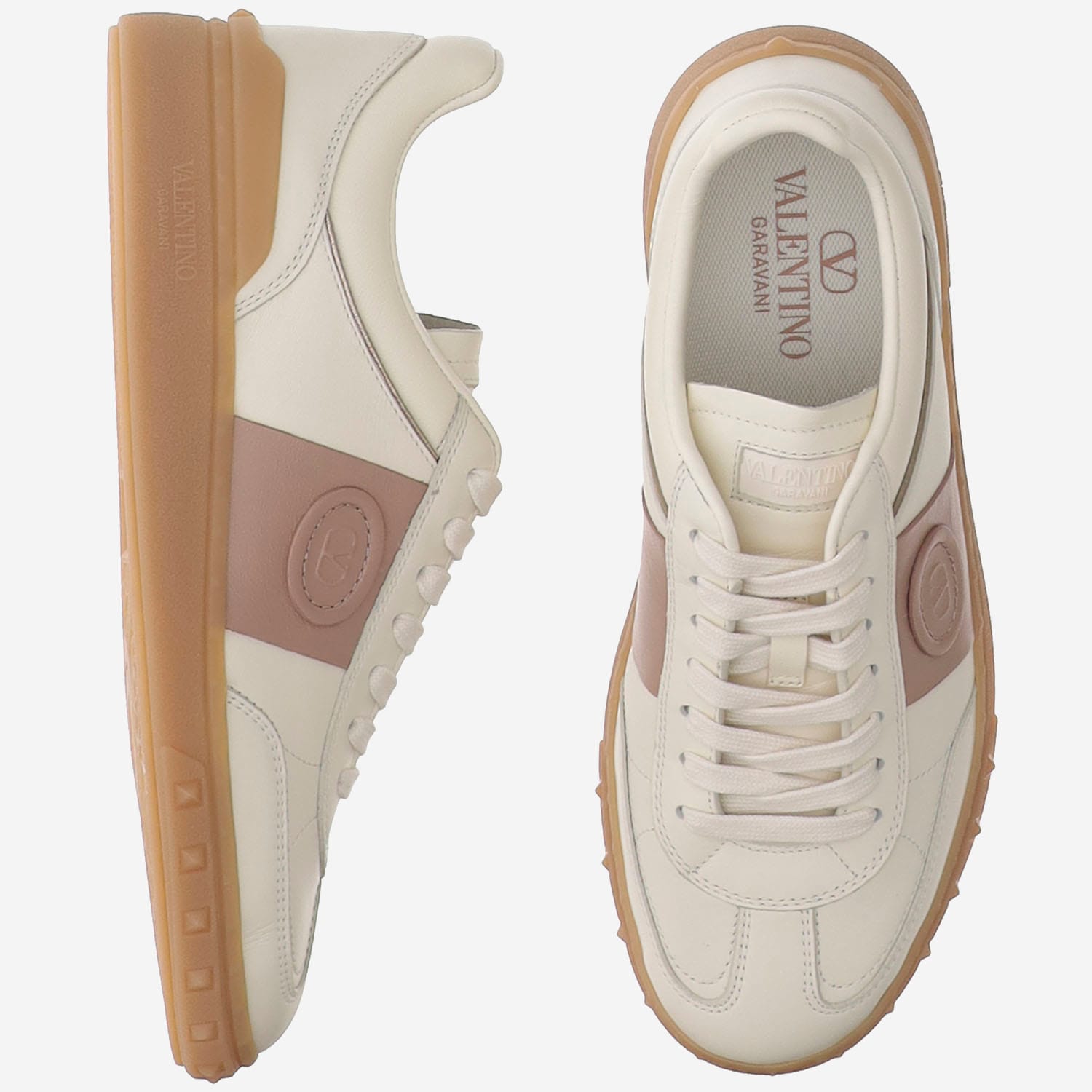 VALENTINO GARAVANI UPVILLAGE LEATHER SNEAKERS 
