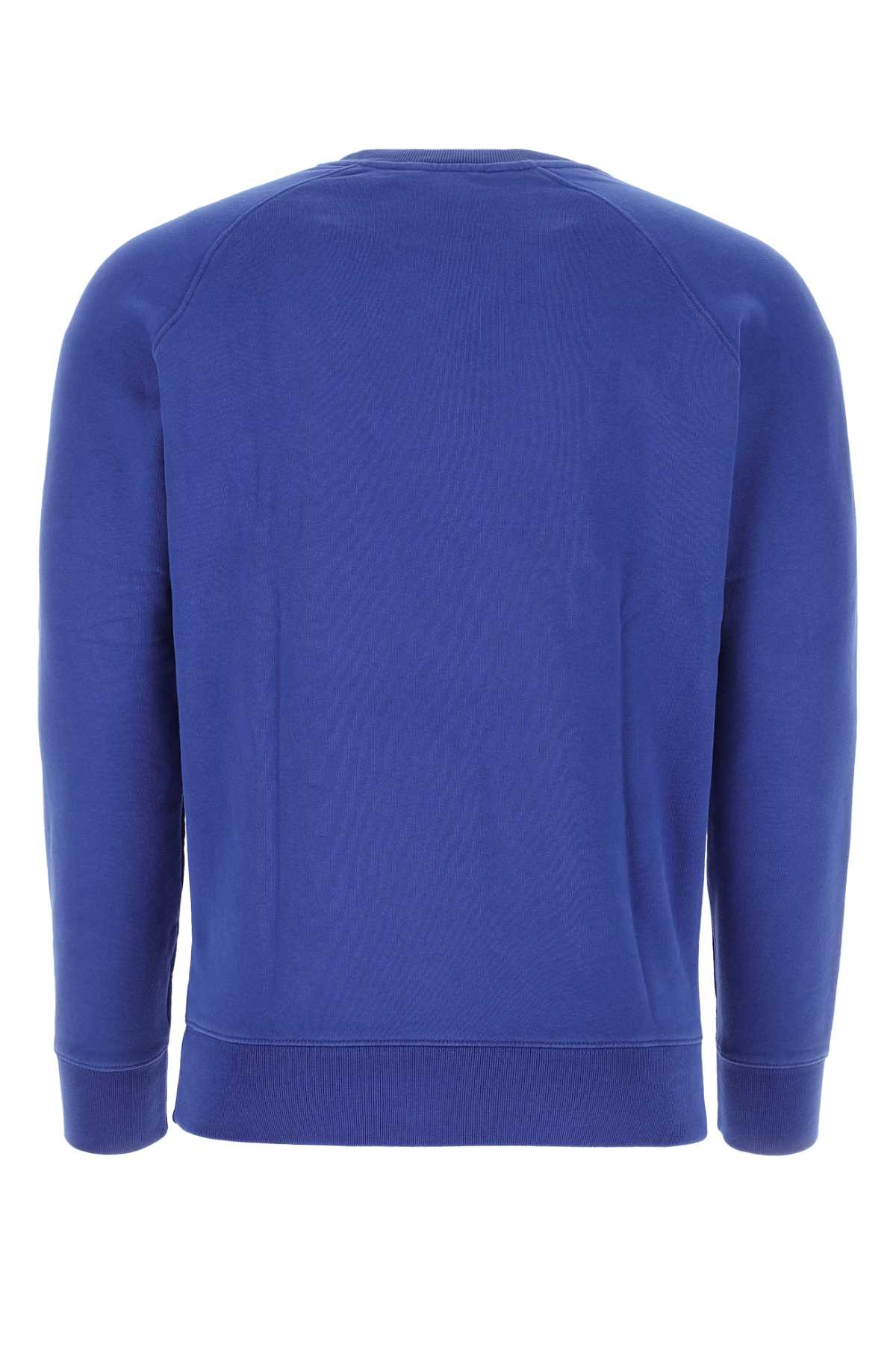 Shop Maison Kitsuné Blue Cotton Sweatshirt In P485