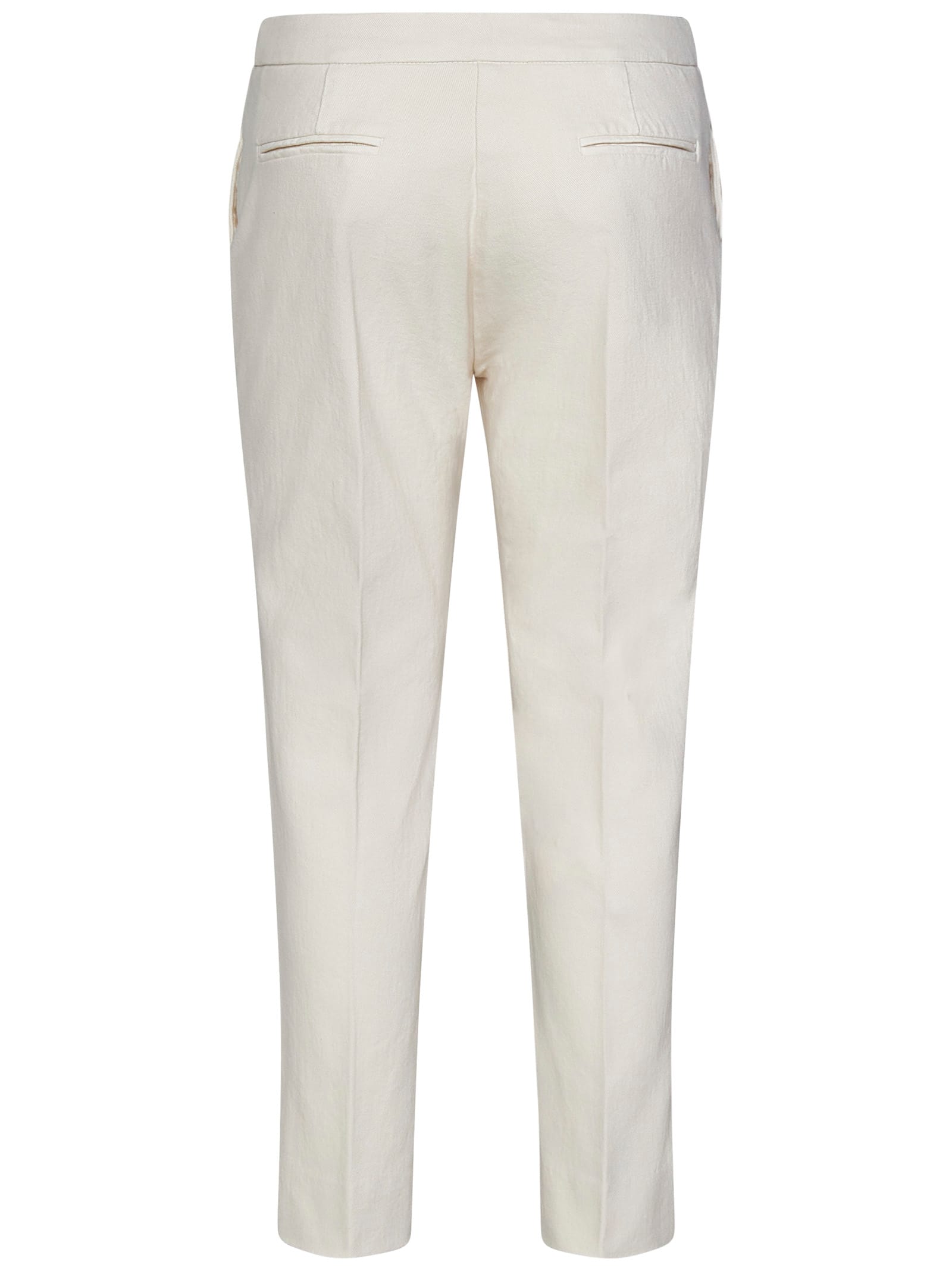 Shop Drumohr Trousers In White