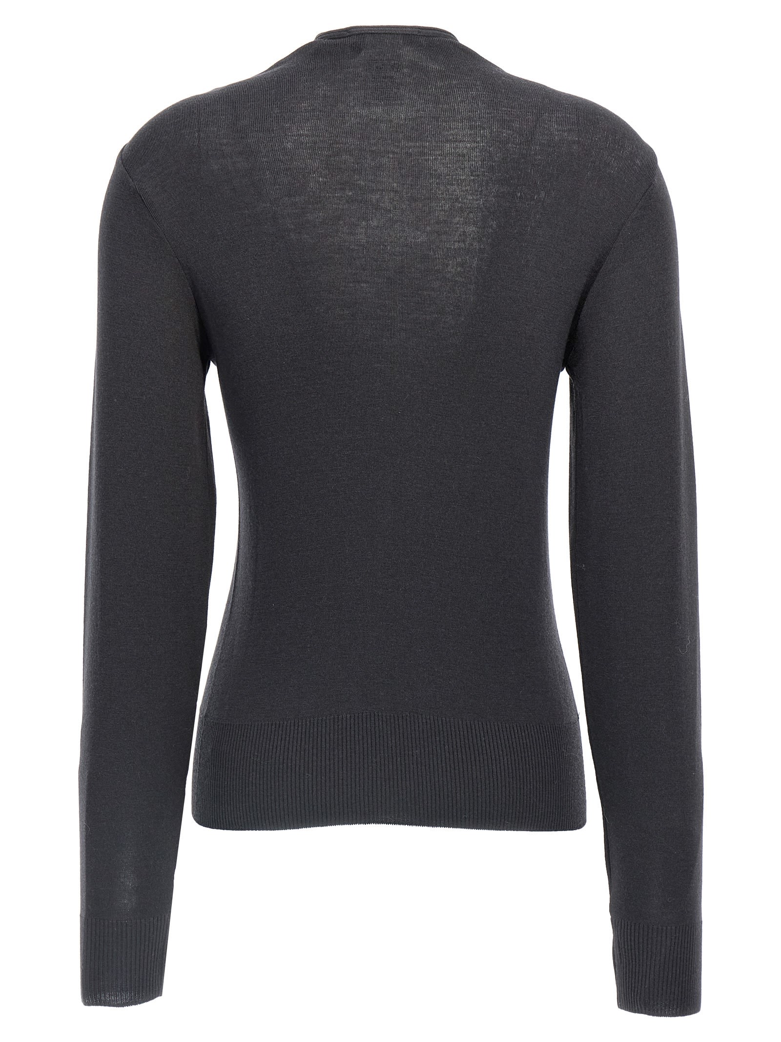 Shop Lemaire Wool Cardigan In Black