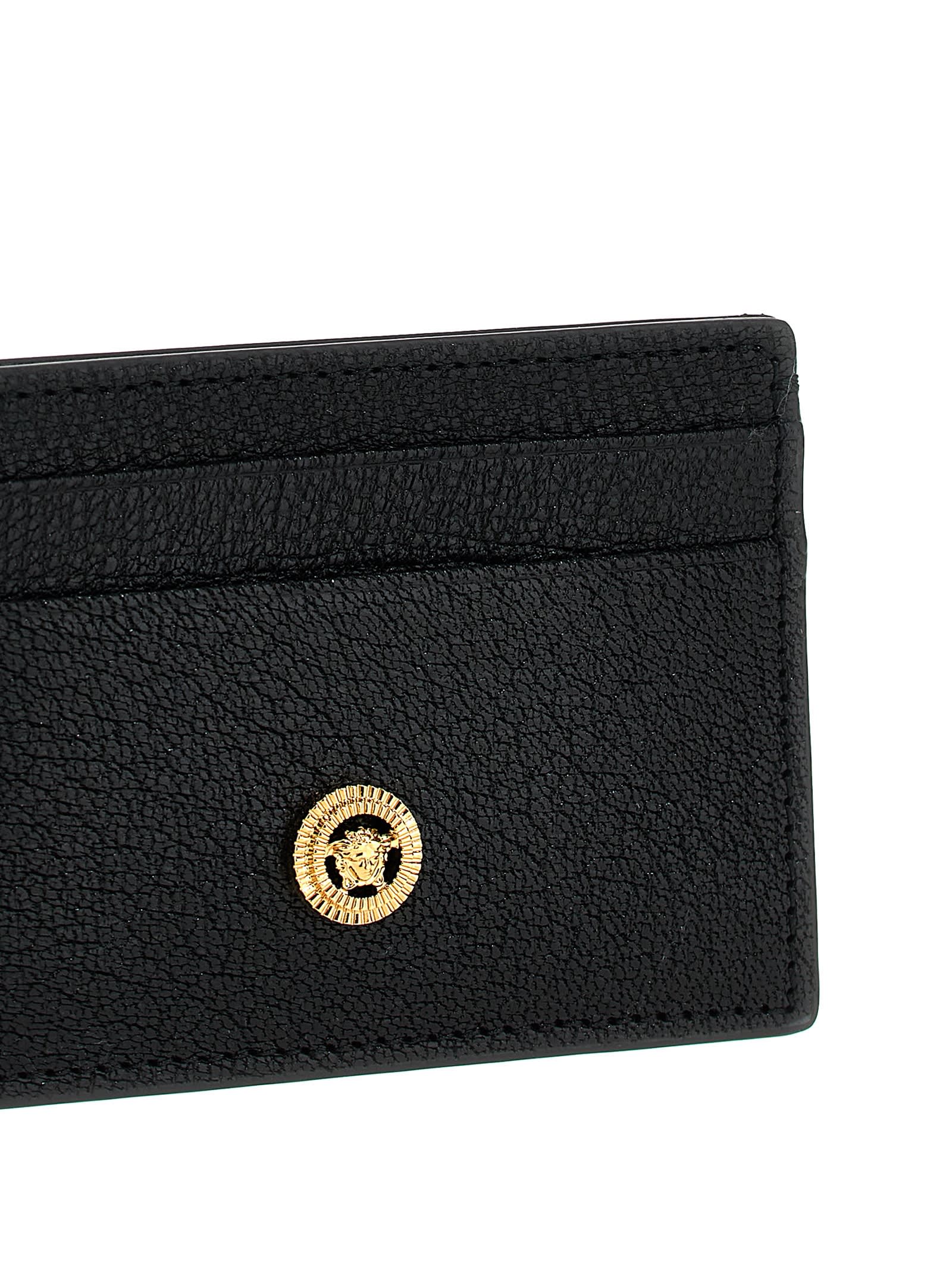 Shop Versace Medusa Biggie Card Holder In Black