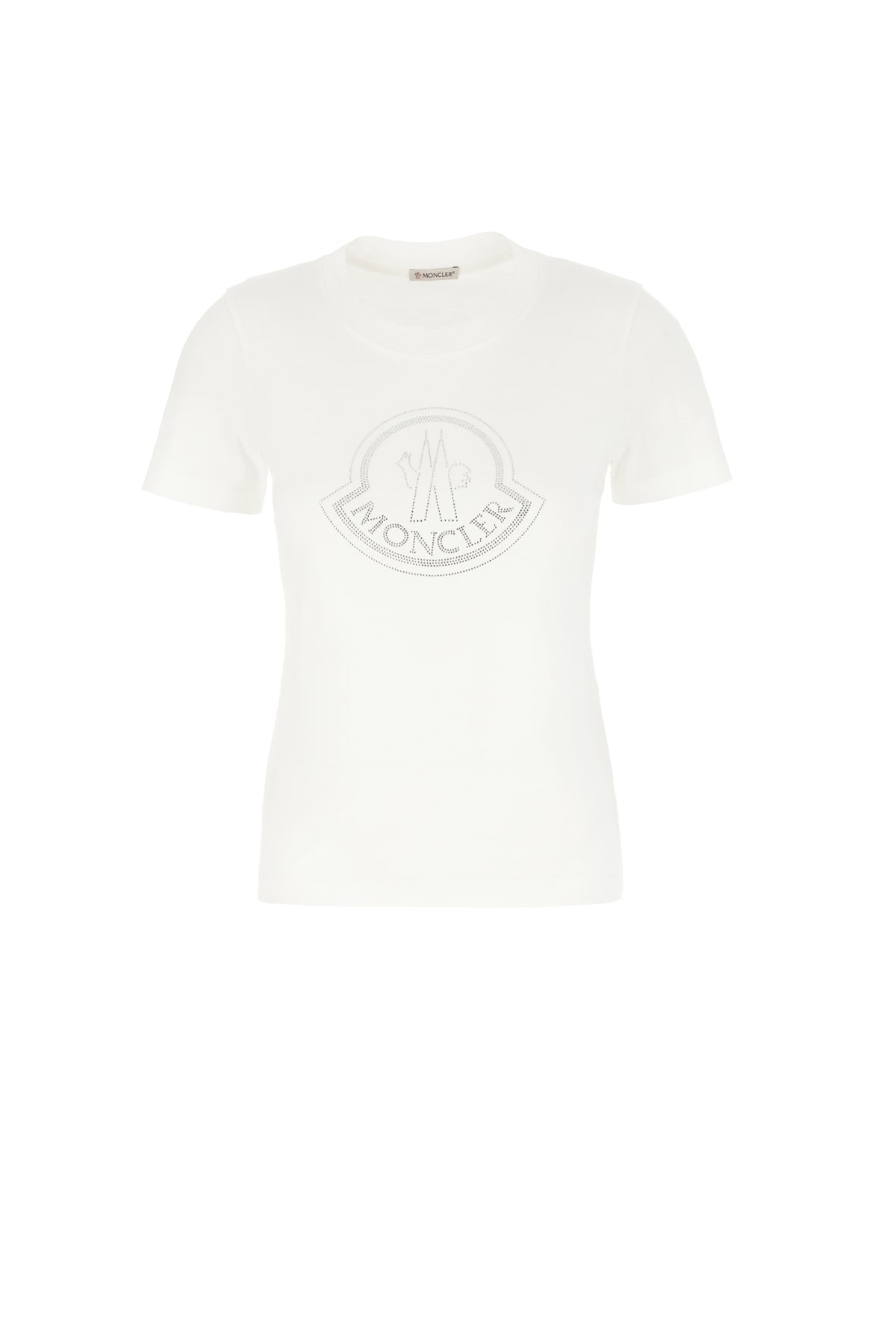 Moncler White Cotton T-shirt In White