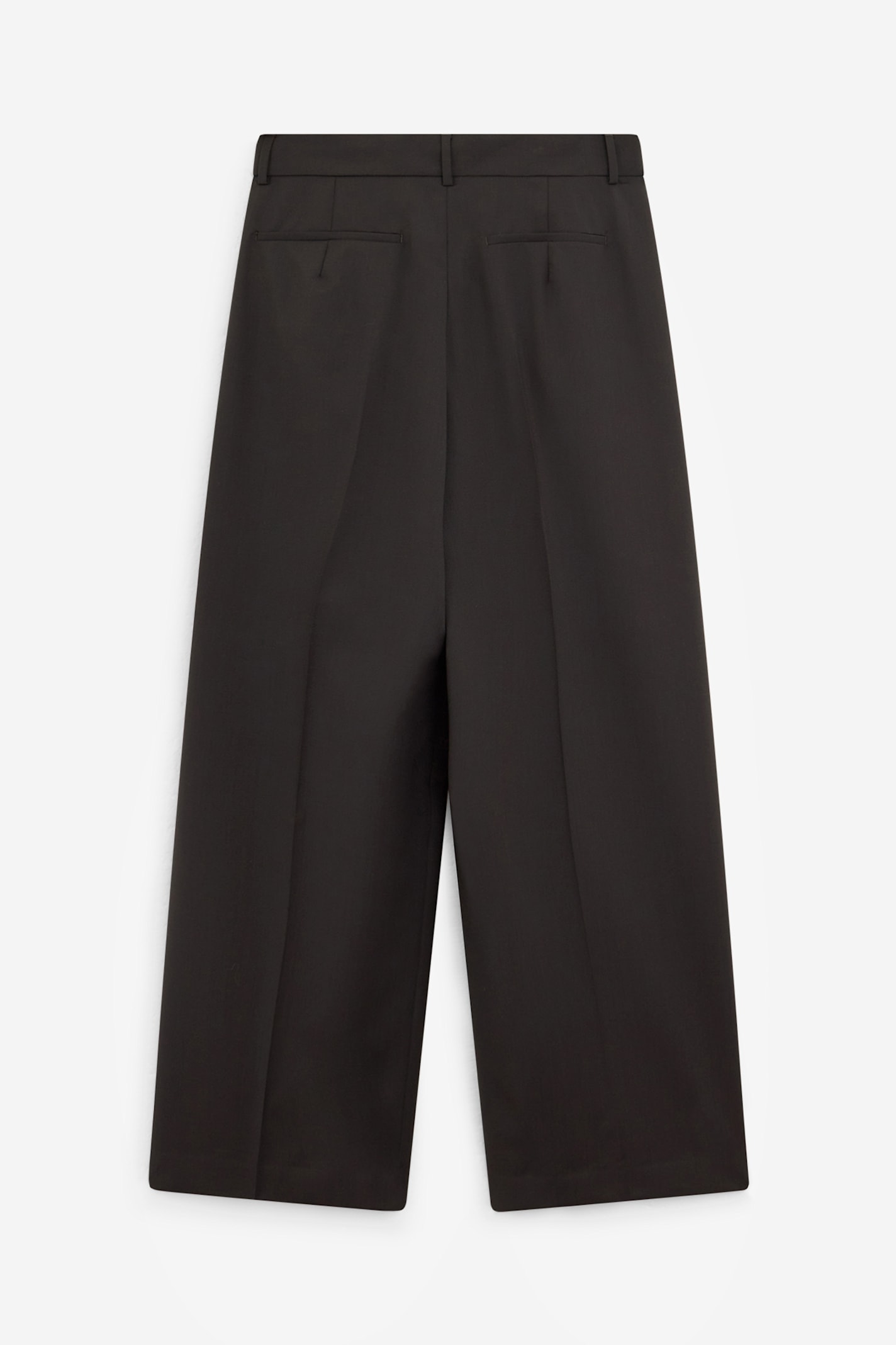 Sportmax Button Wool Trousers In Black