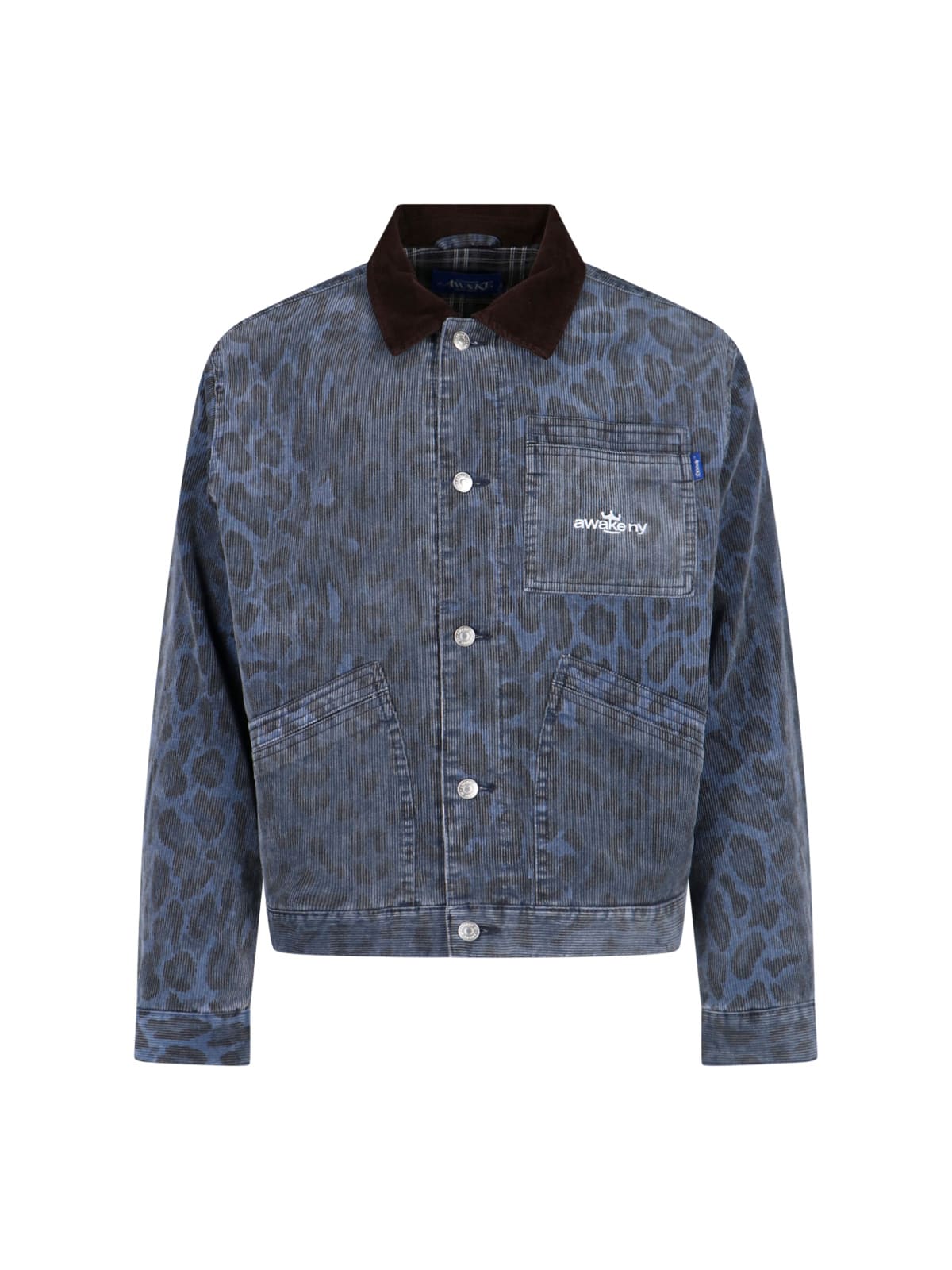 Leopard Print Work Jacket