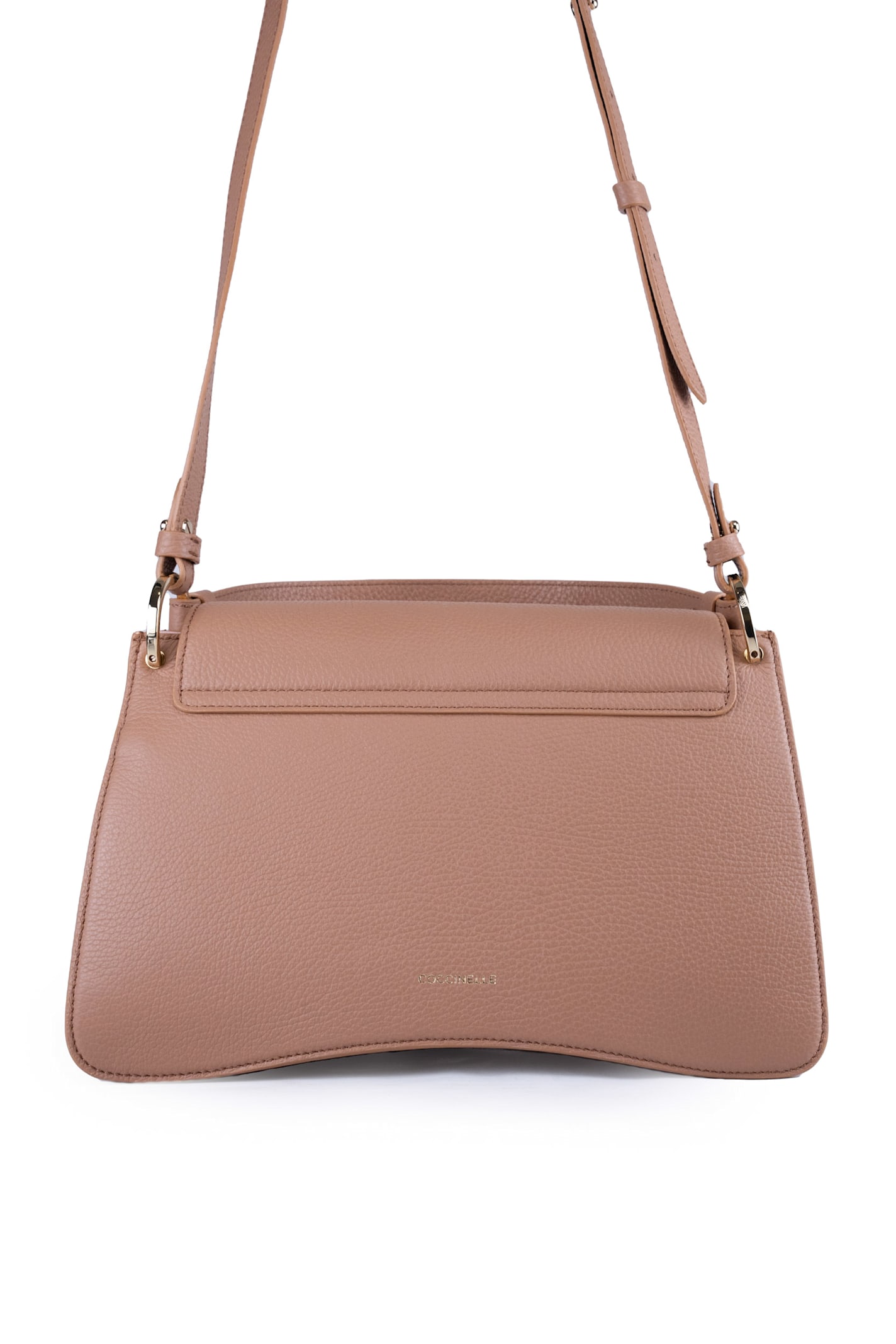 Shop Coccinelle C-me Medium Leather Handbag In Skin