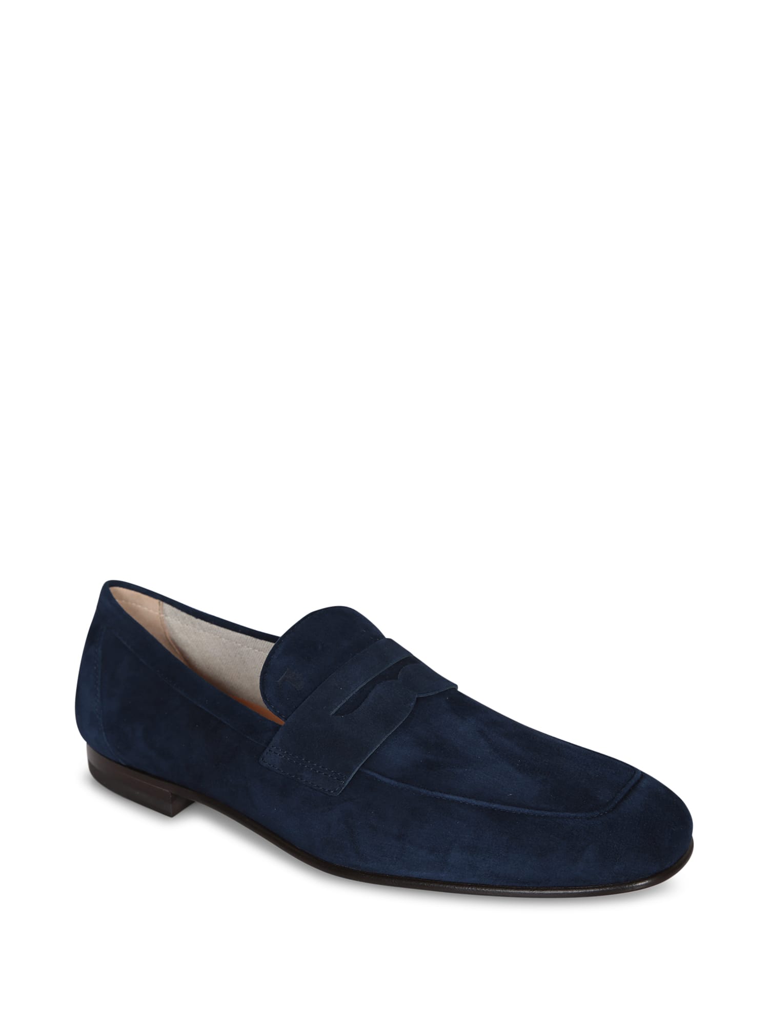 Tod's Destrutt Suede Blue Loafer In Blue