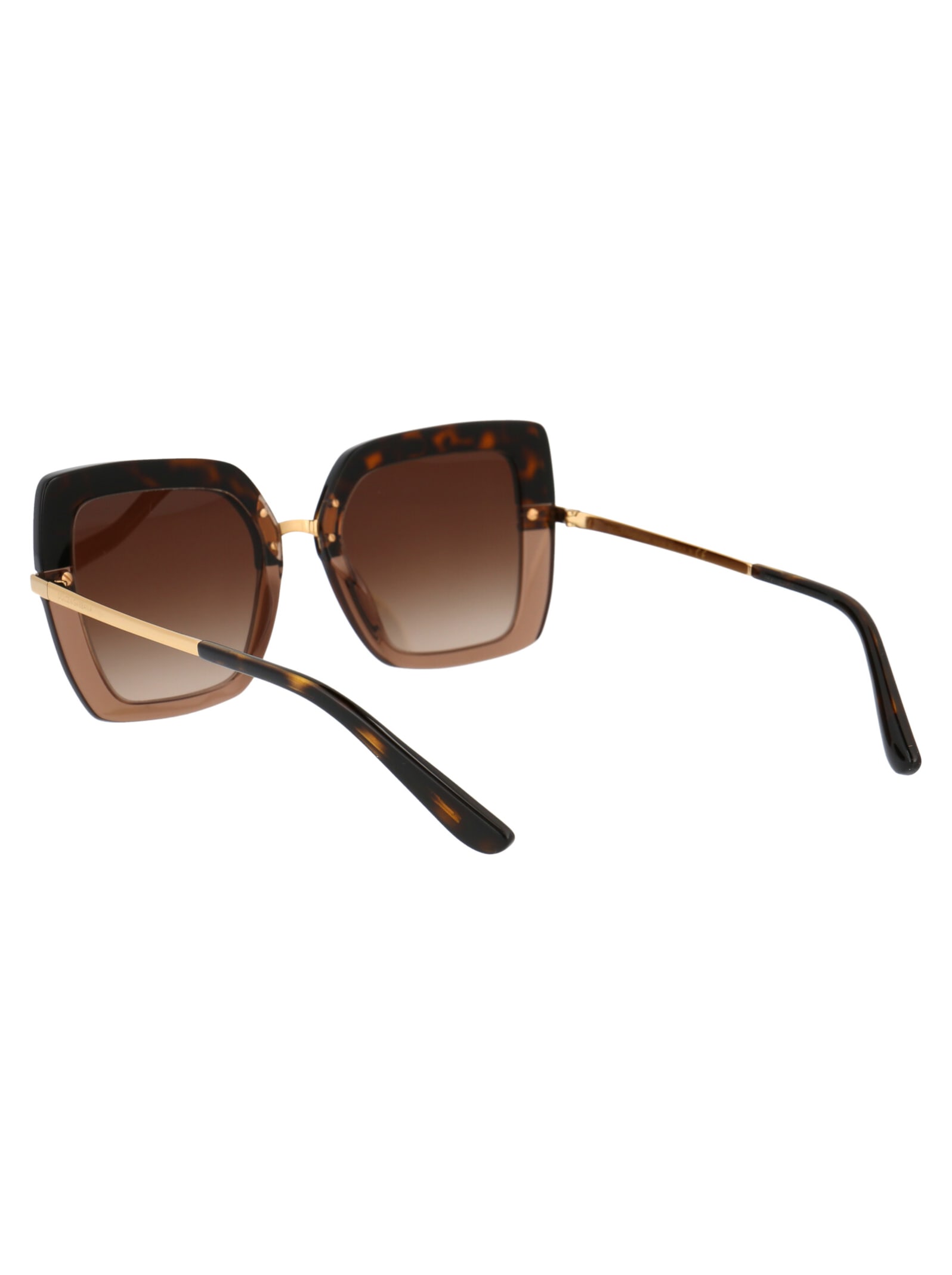 Shop Dolce &amp; Gabbana Eyewear 0dg4373 Sunglasses In 325613 Havana On Transparent Brown