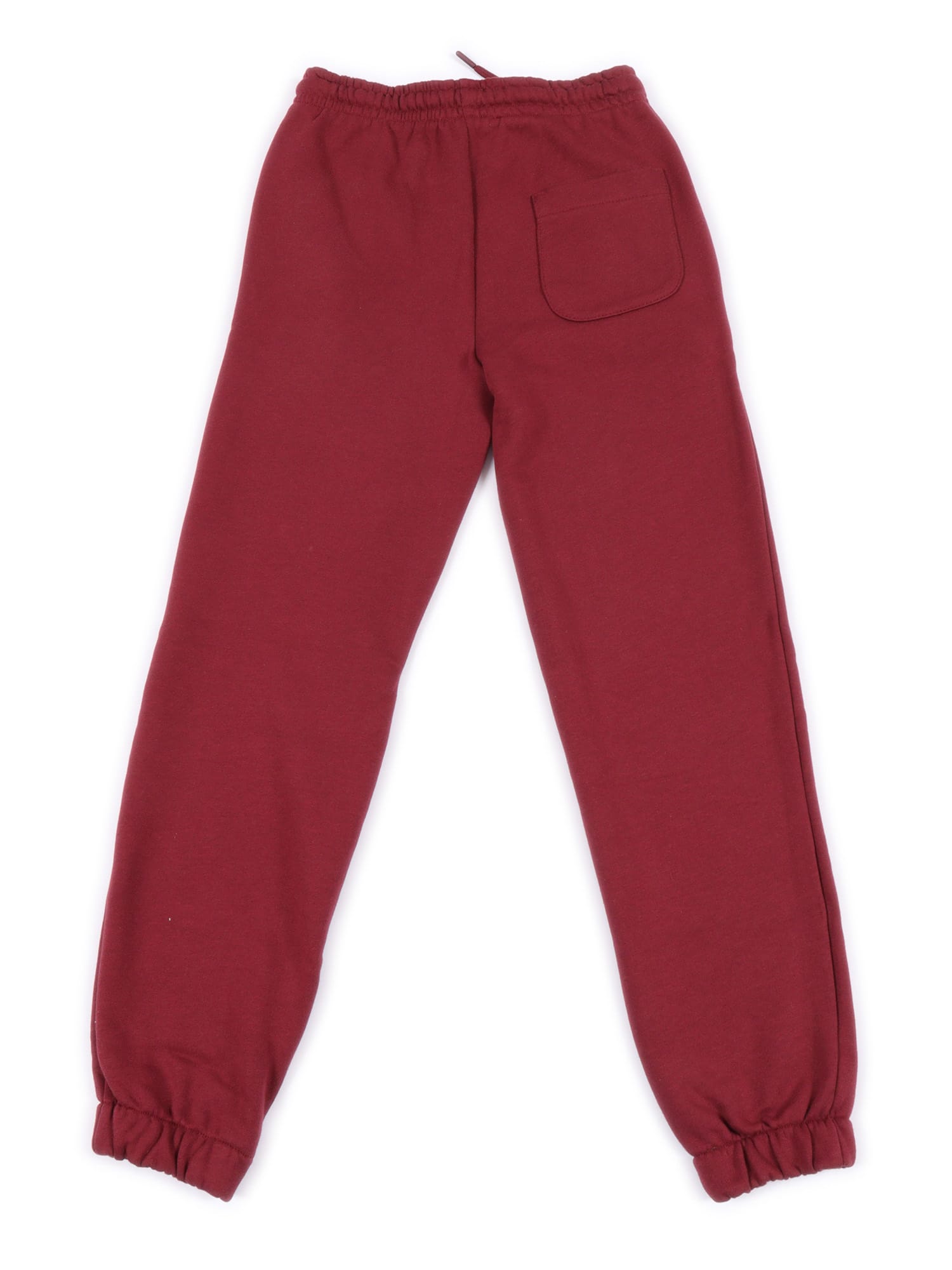 Msgm Fleece Pants Unisex In Red