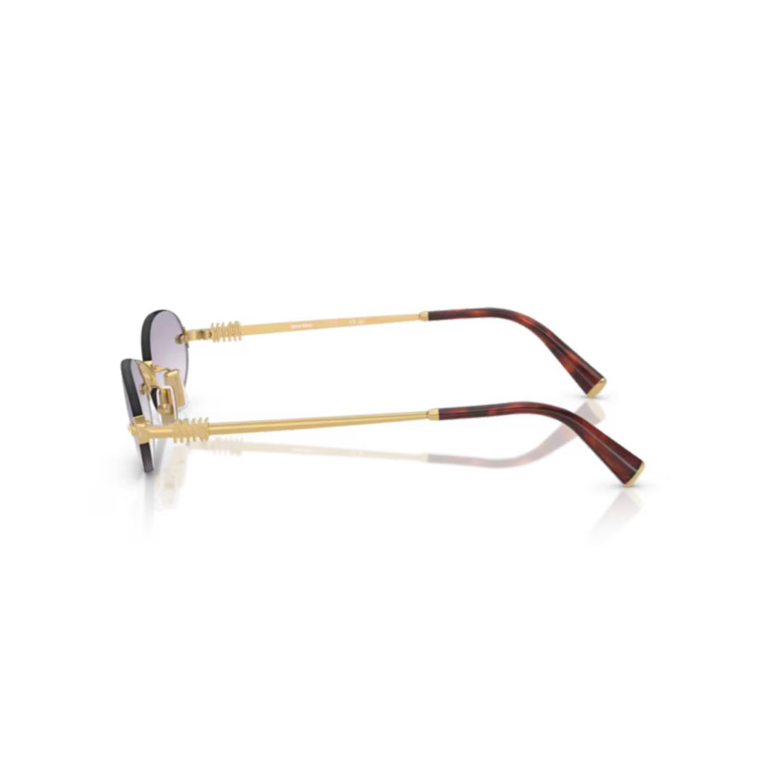 Miu Miu Round-frame Sunglasses In Gray