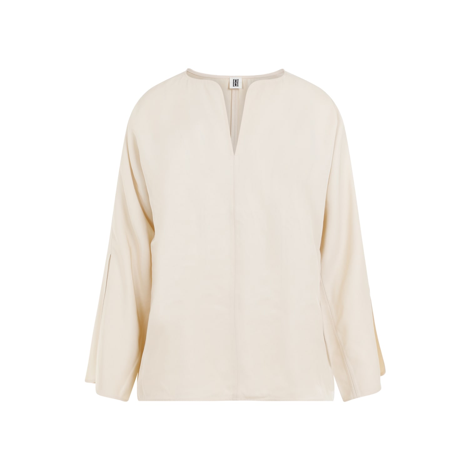 By Malene Birger Calias Split-sleeve Tunic Blouse In B Vanilla Cream