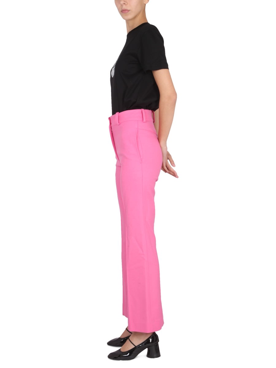 Shop Patou Bell Bottoms In Pink