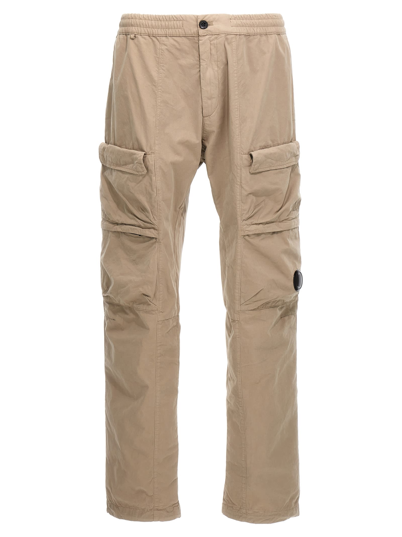 Shop C.p. Company Microreps Utility Pants In Beige