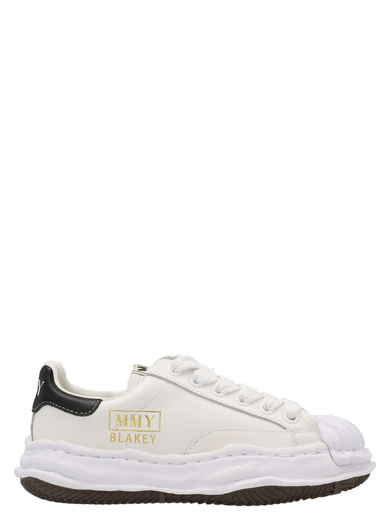 Miharayasuhiro Maison Mihara Yasuhiro Blakey Original Sole Leather Low-top Sneakers Shoes In White