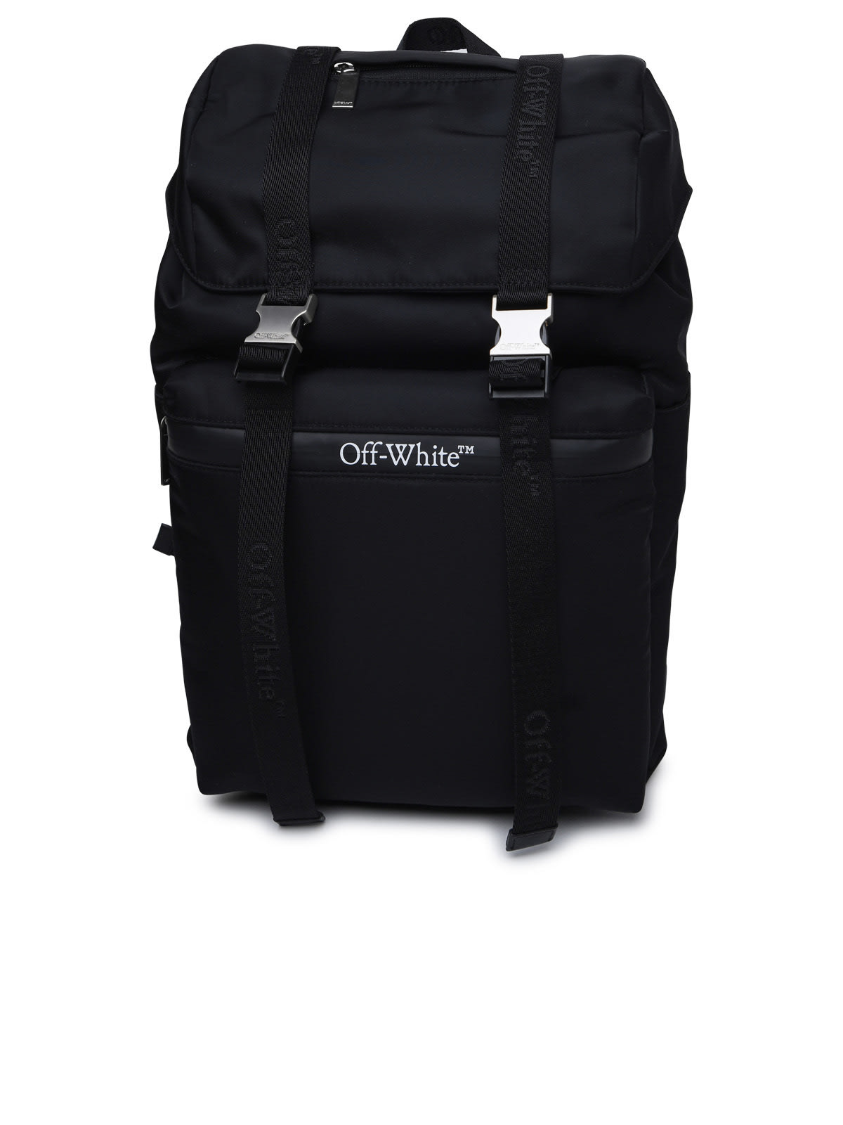 Shop Off-white Black Fabric Backpack In Black No Color