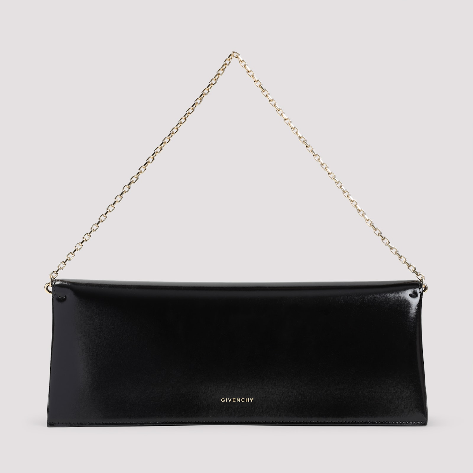 Givenchy Black Calf Leather 4g Liquid Clutch Bag In Black