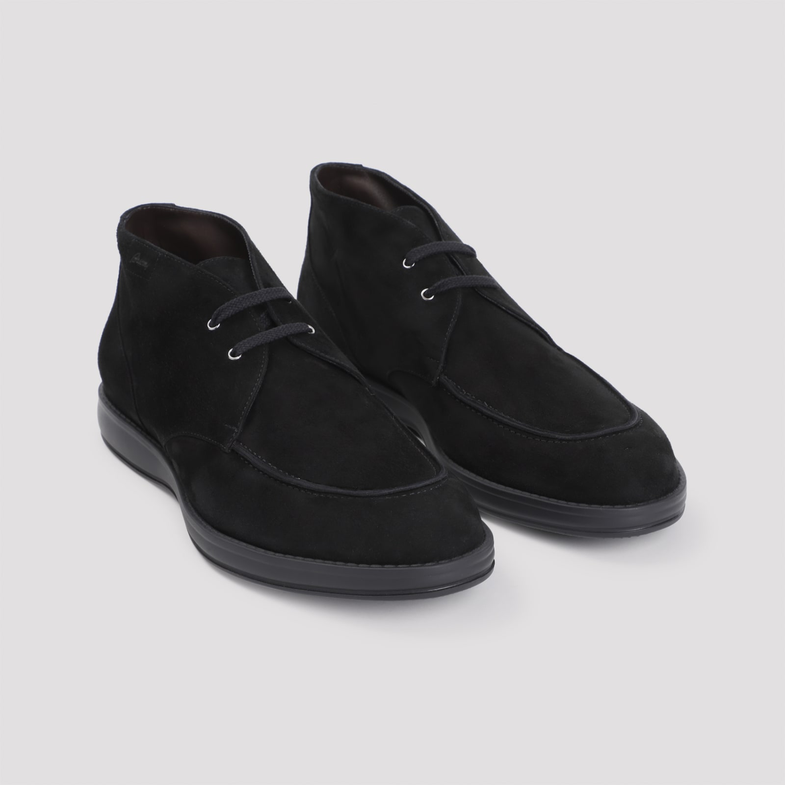 Shop Brioni Desert Boot In Black