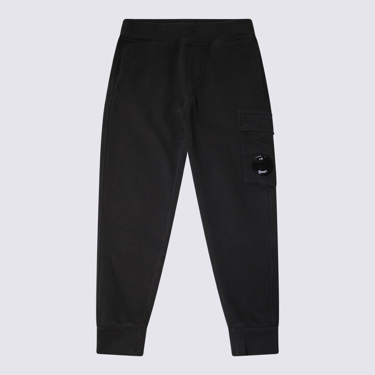 Shop C.p. Company Black Cotton Track Pants