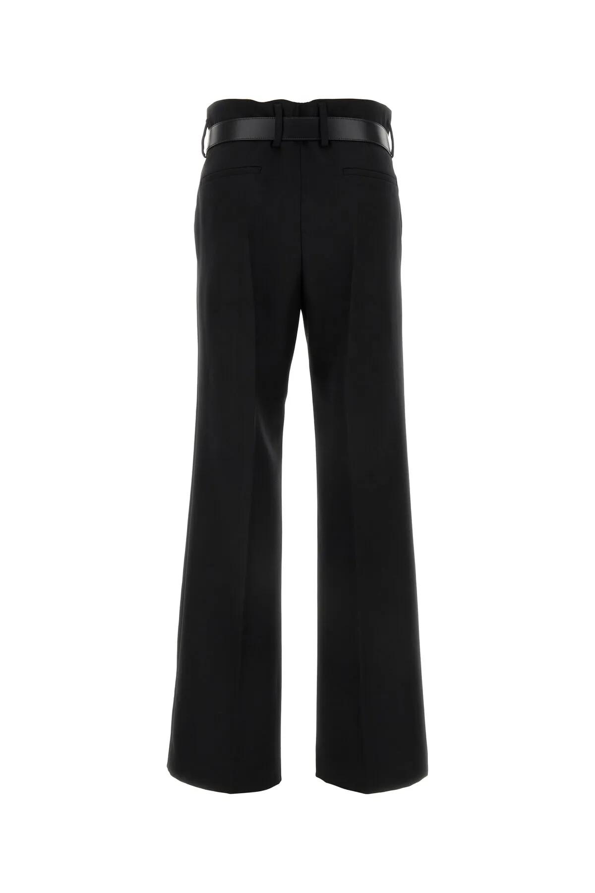 Shop Prada Black Gabardine Pant