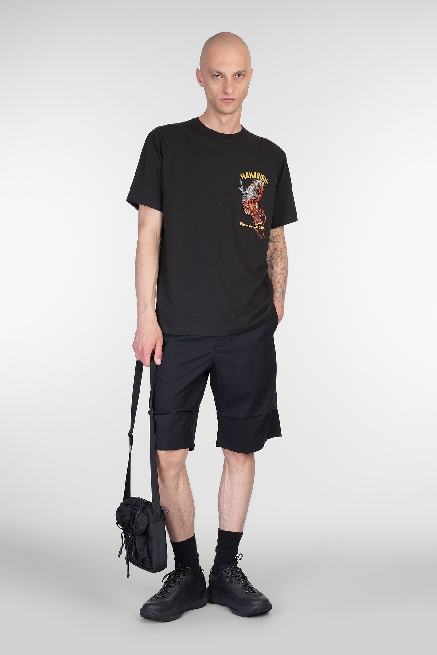 Maharishi T-shirt In Black Cotton