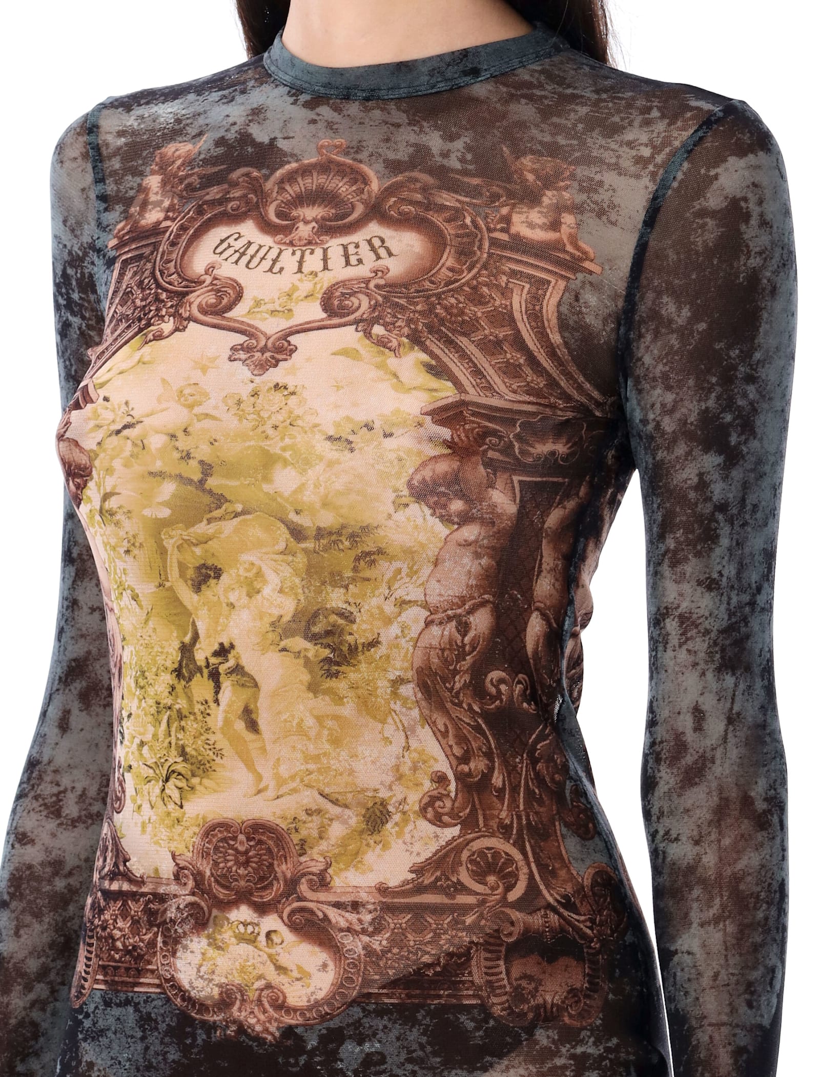 Jean Paul Gaultier The Long Médaillon Skirt Dress In Multi