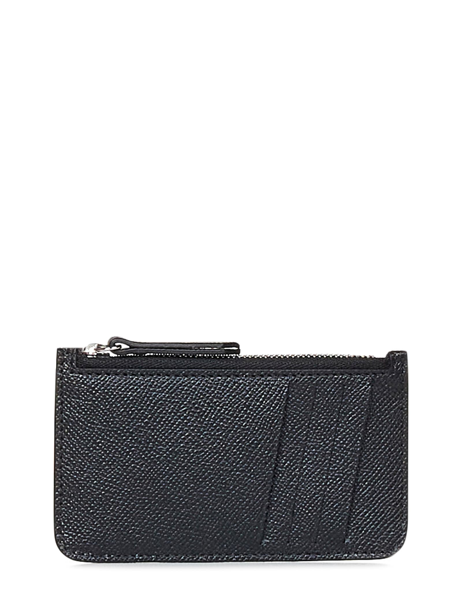 Shop Maison Margiela Four Stitches Card Holder In Black