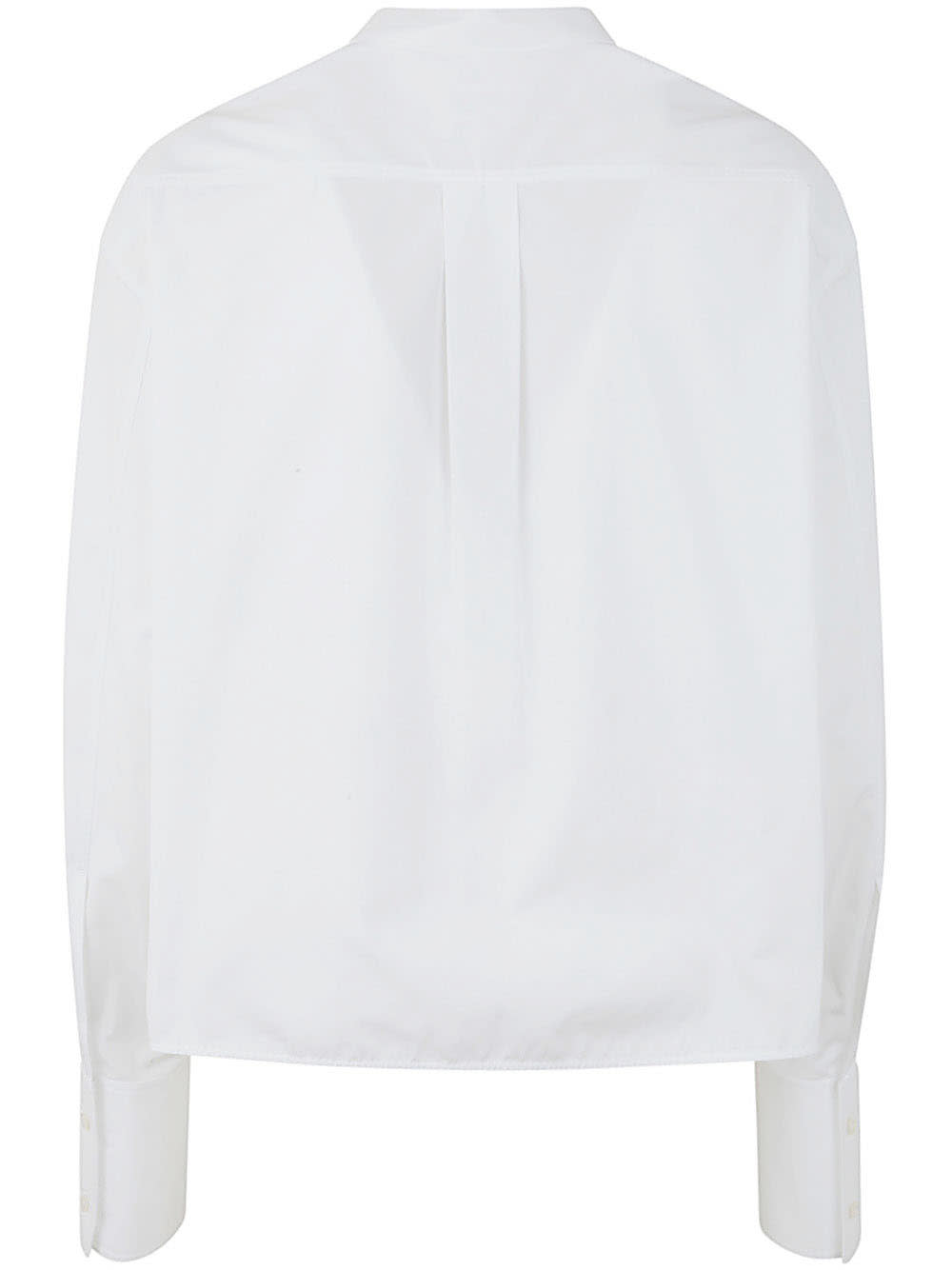 Shop Jil Sander Thursday Cropped Boxy Shirt In Optic White