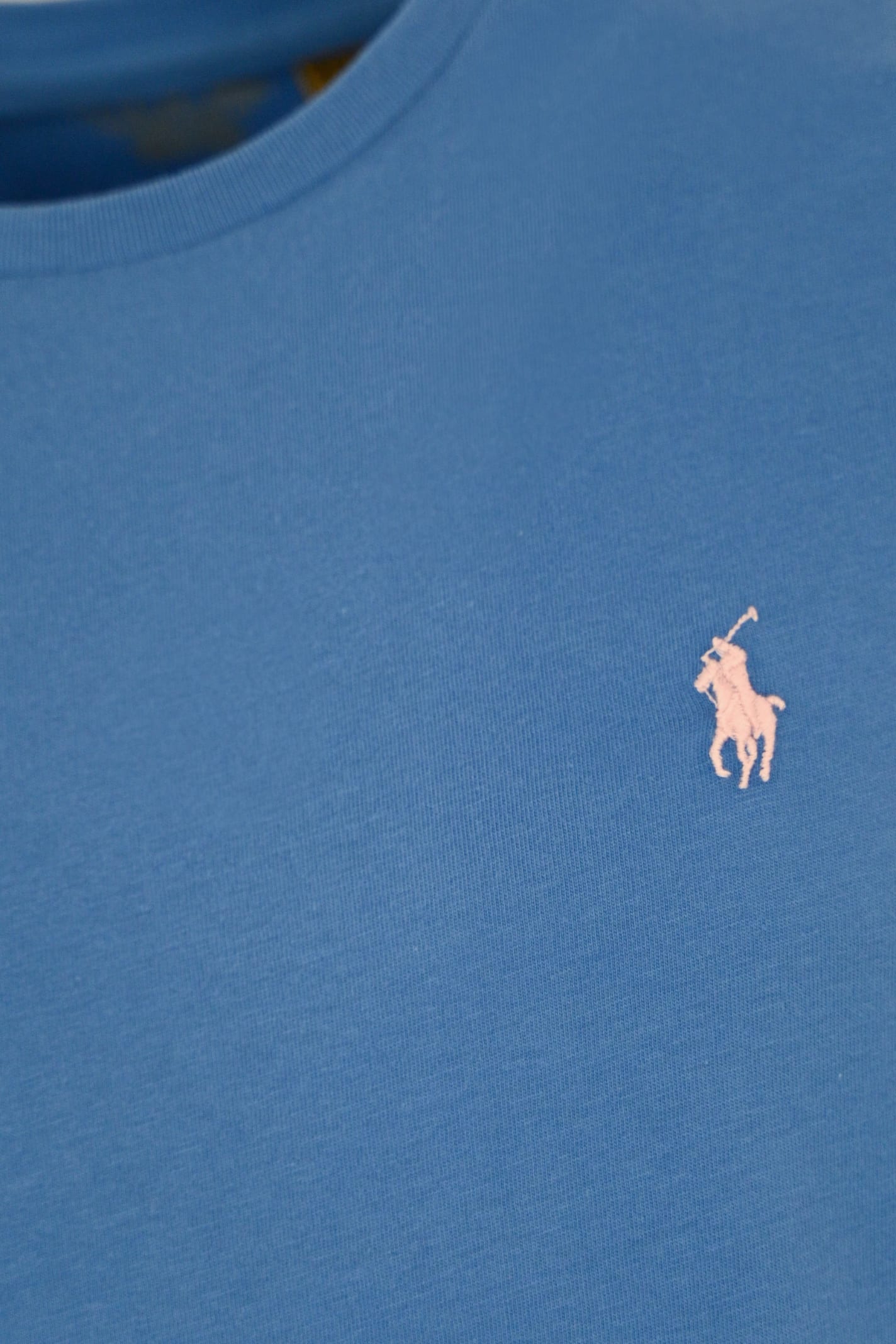 Shop Polo Ralph Lauren Cotton T-shirt With Pony Logo In Blue