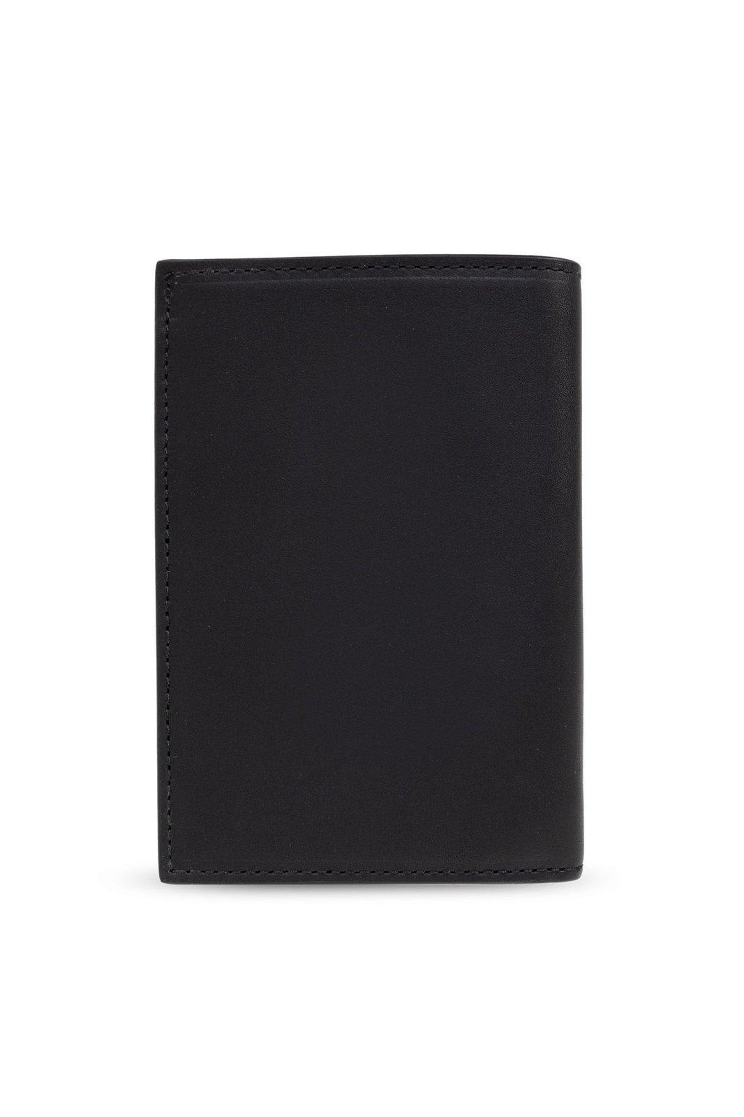Paul Smith Black Signature Stripe Interior Leather Passport Holder In Black