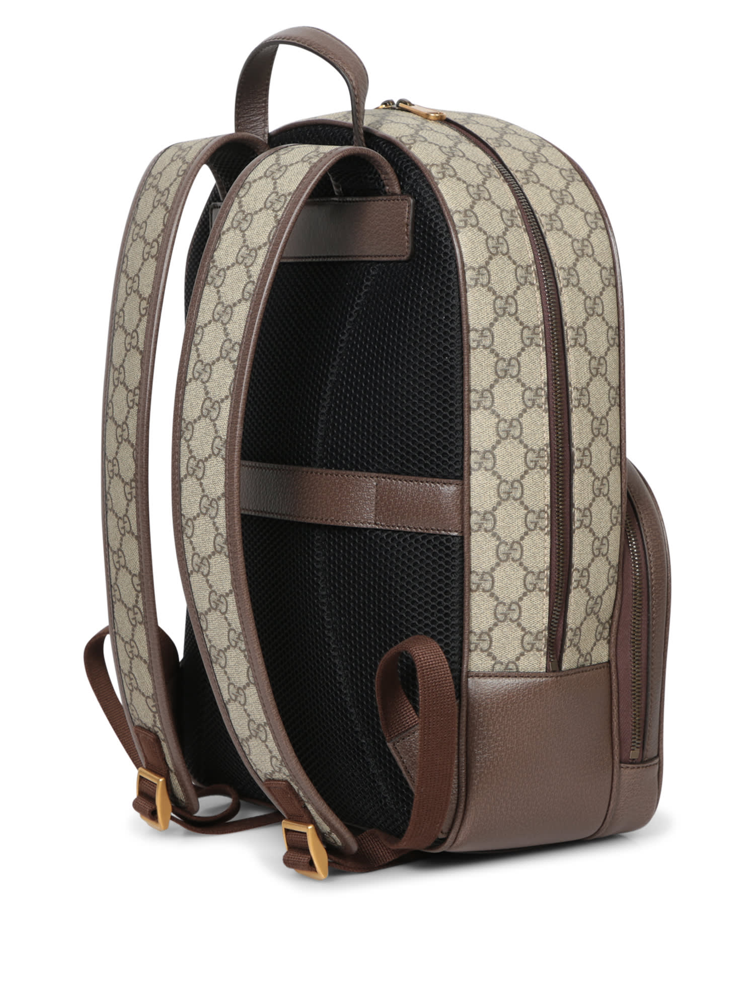 Shop Gucci Beige Gg Supreme Backpack