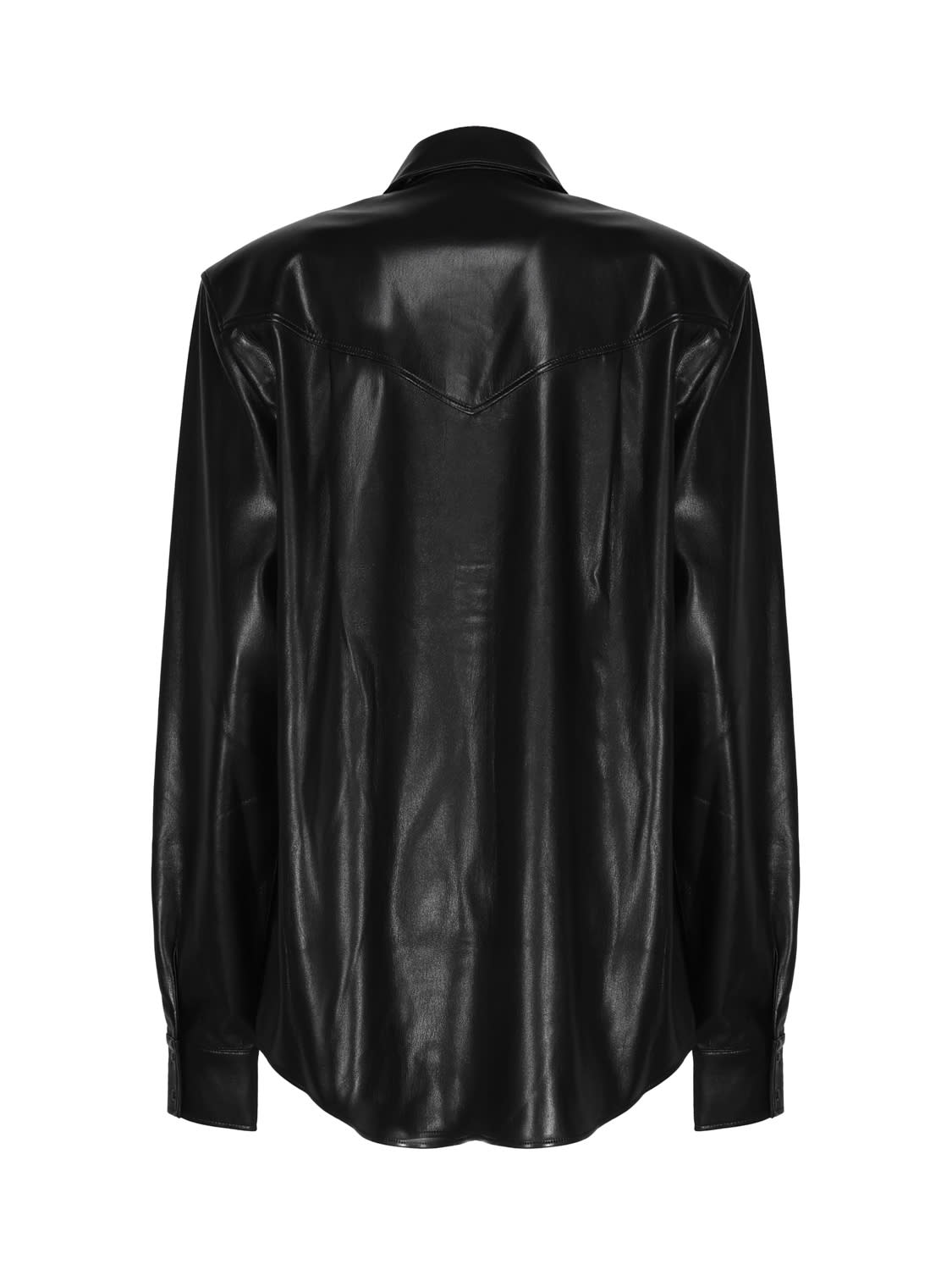 Shop The Andamane Calfskin Shirt In Black