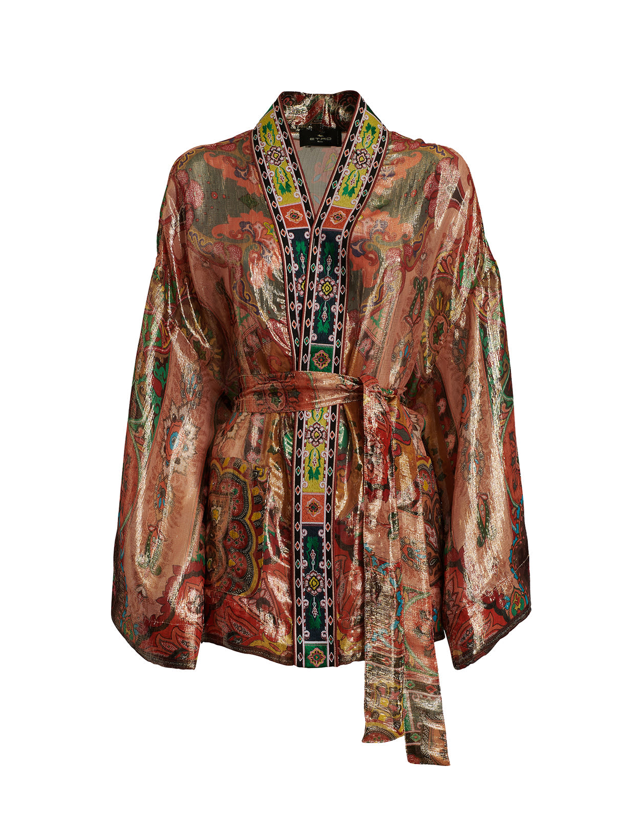 Etro Multicolour Silk Graphic-print Jacket