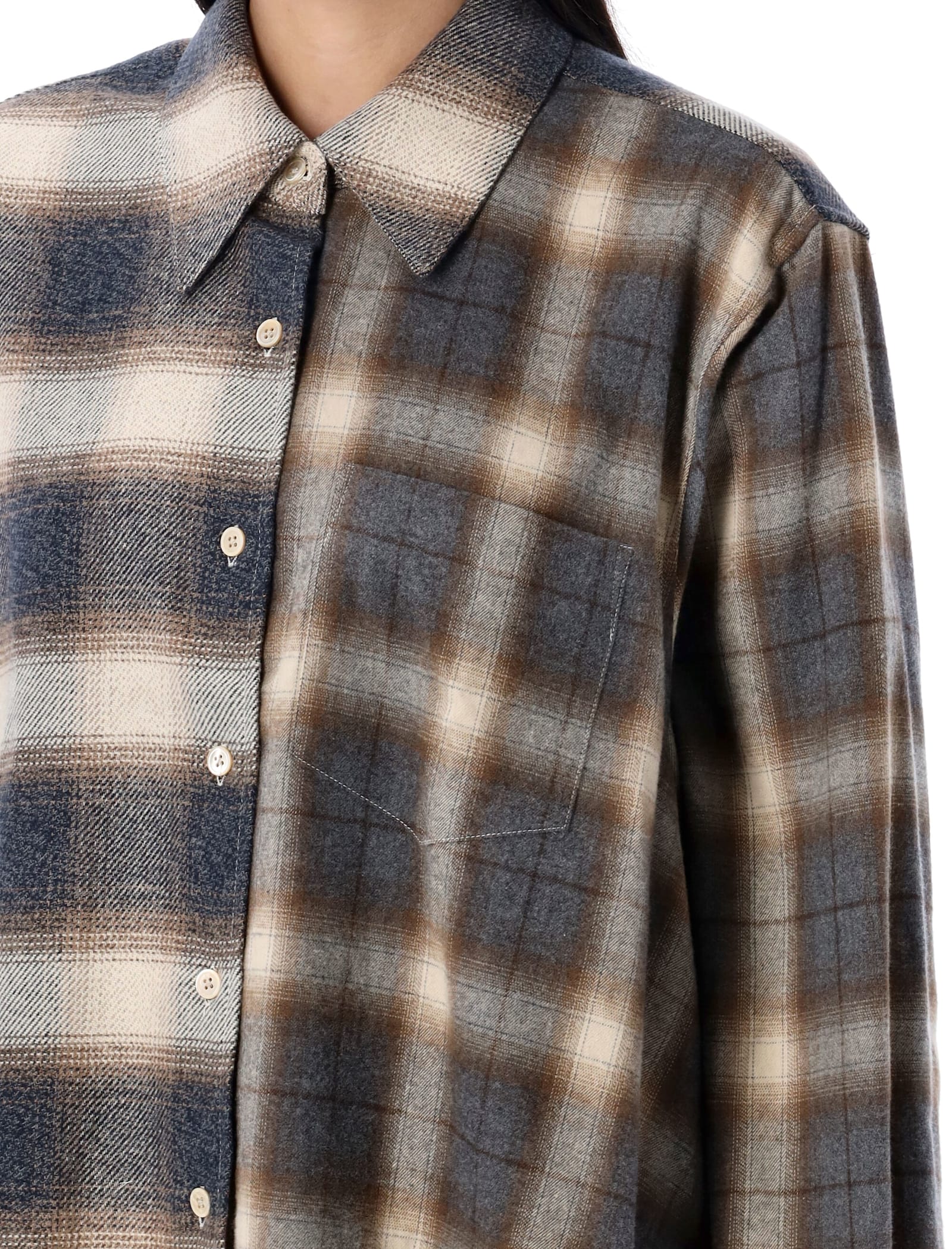 Shop Our Legacy Apron Flannel Shirt In Doyle Check