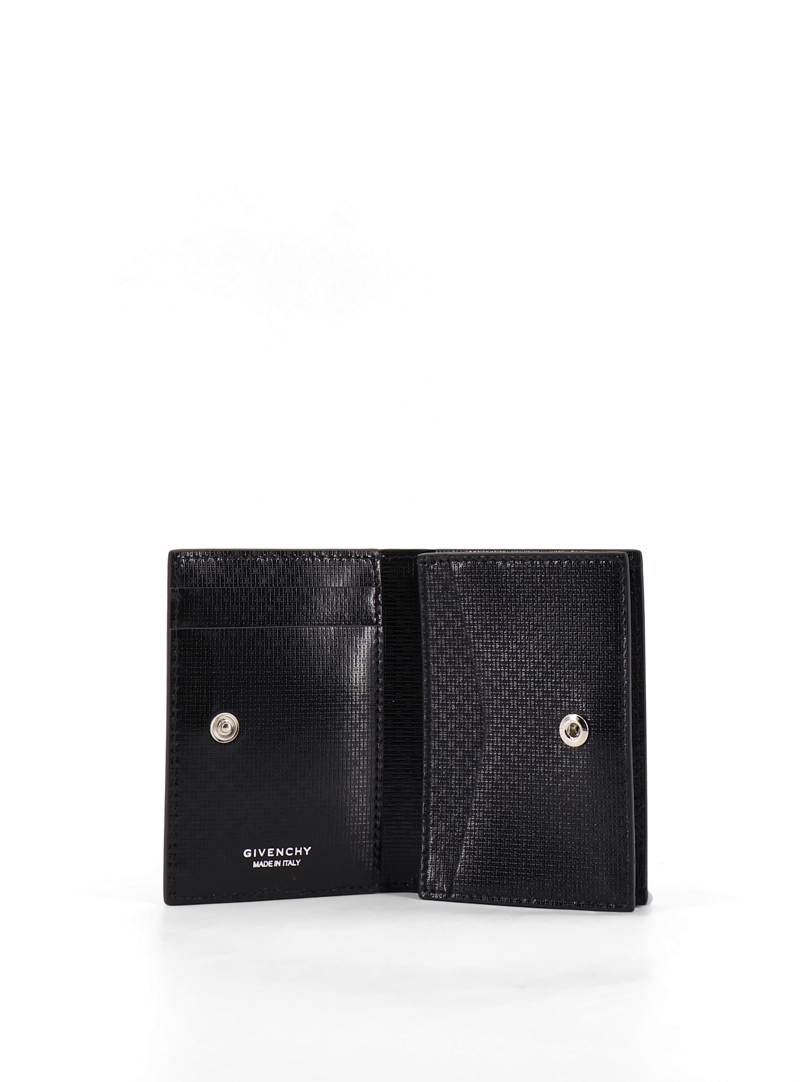 Givenchy Men Leather Business Card Holder In Black
