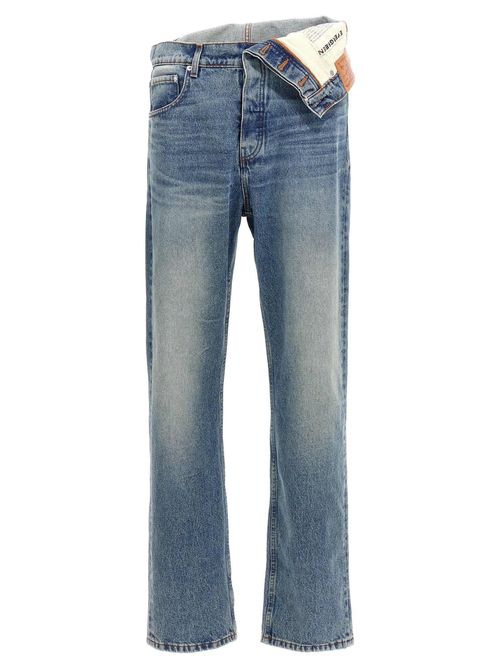 Shop Y/project Evergreen Jeans In Blue