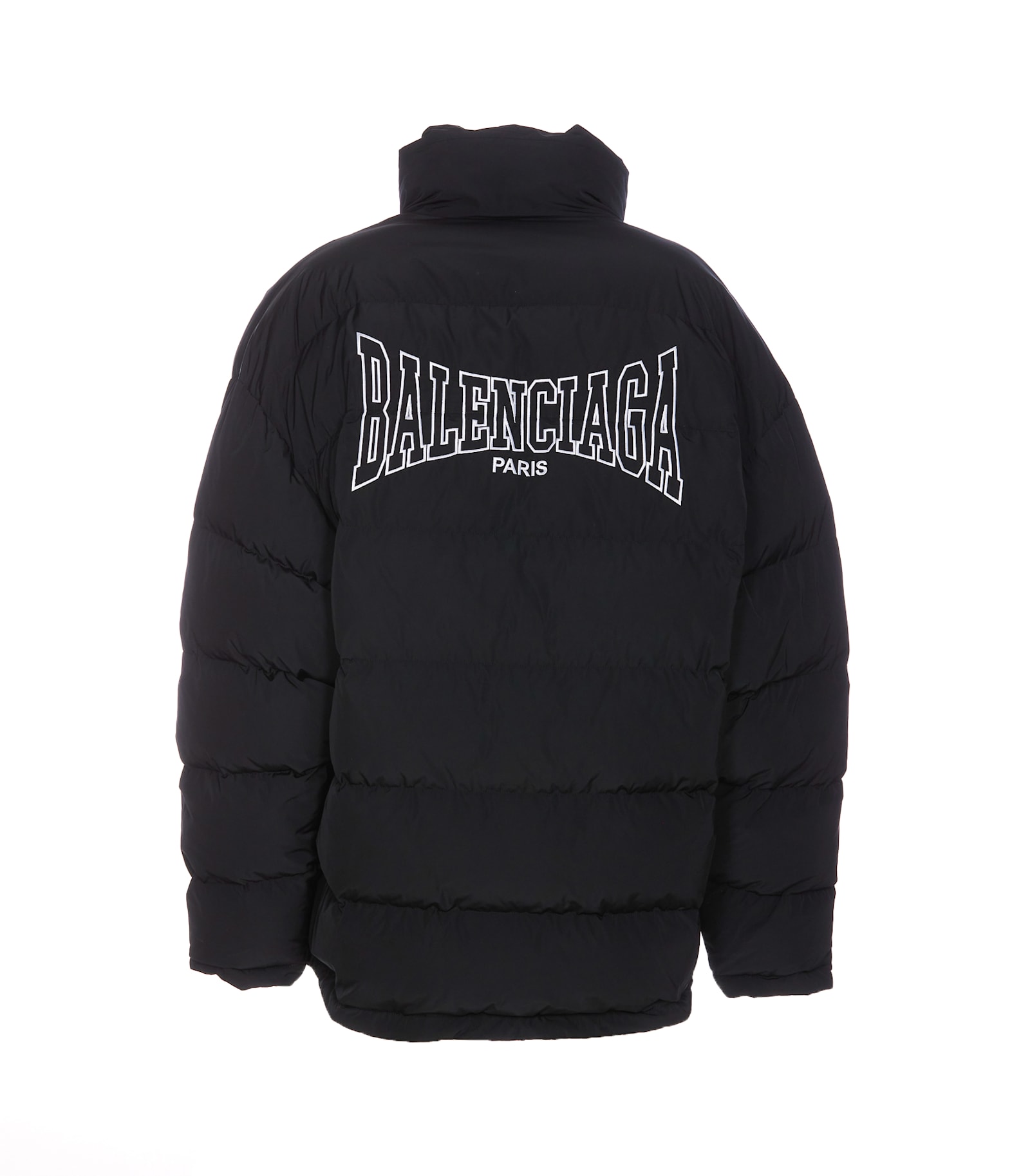 Shop Balenciaga Boxing Reversible Down Jacket In Black