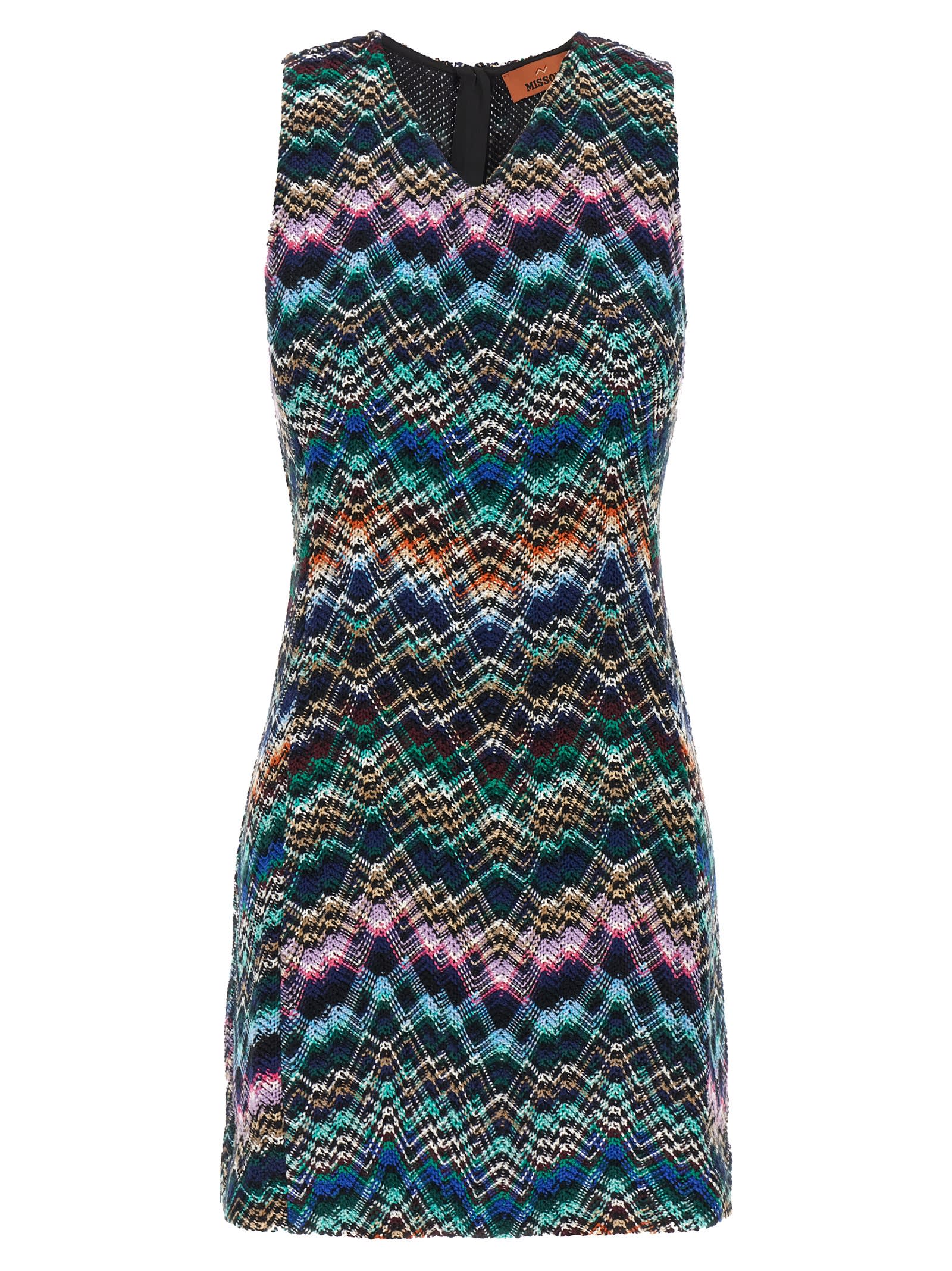 Shop Missoni Caperdoni Dress In Multicolor