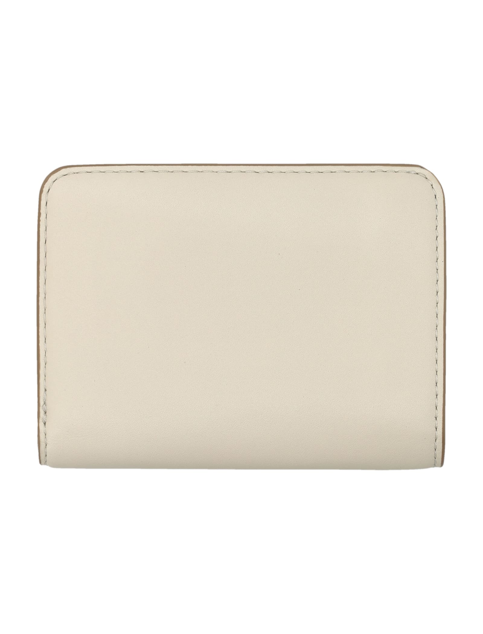 Shop Marc Jacobs The Mini Compact Wallet In Cloud White