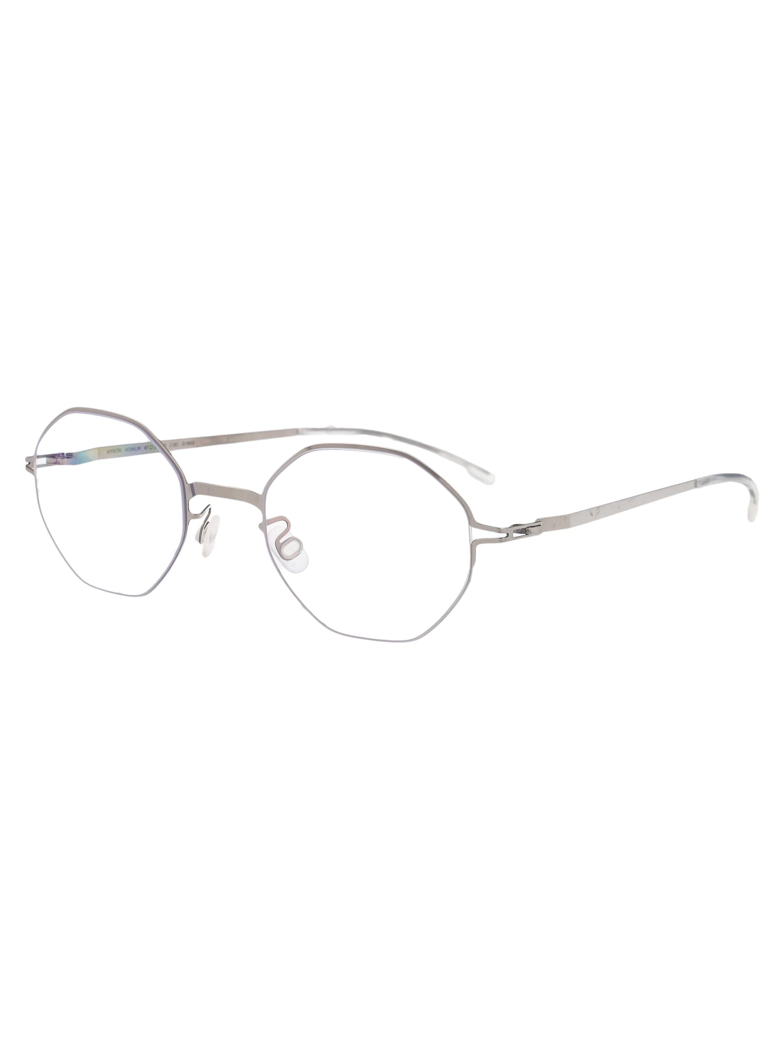 Mykita Shiny Silver Metal Optical Glasses In Shiny Silver