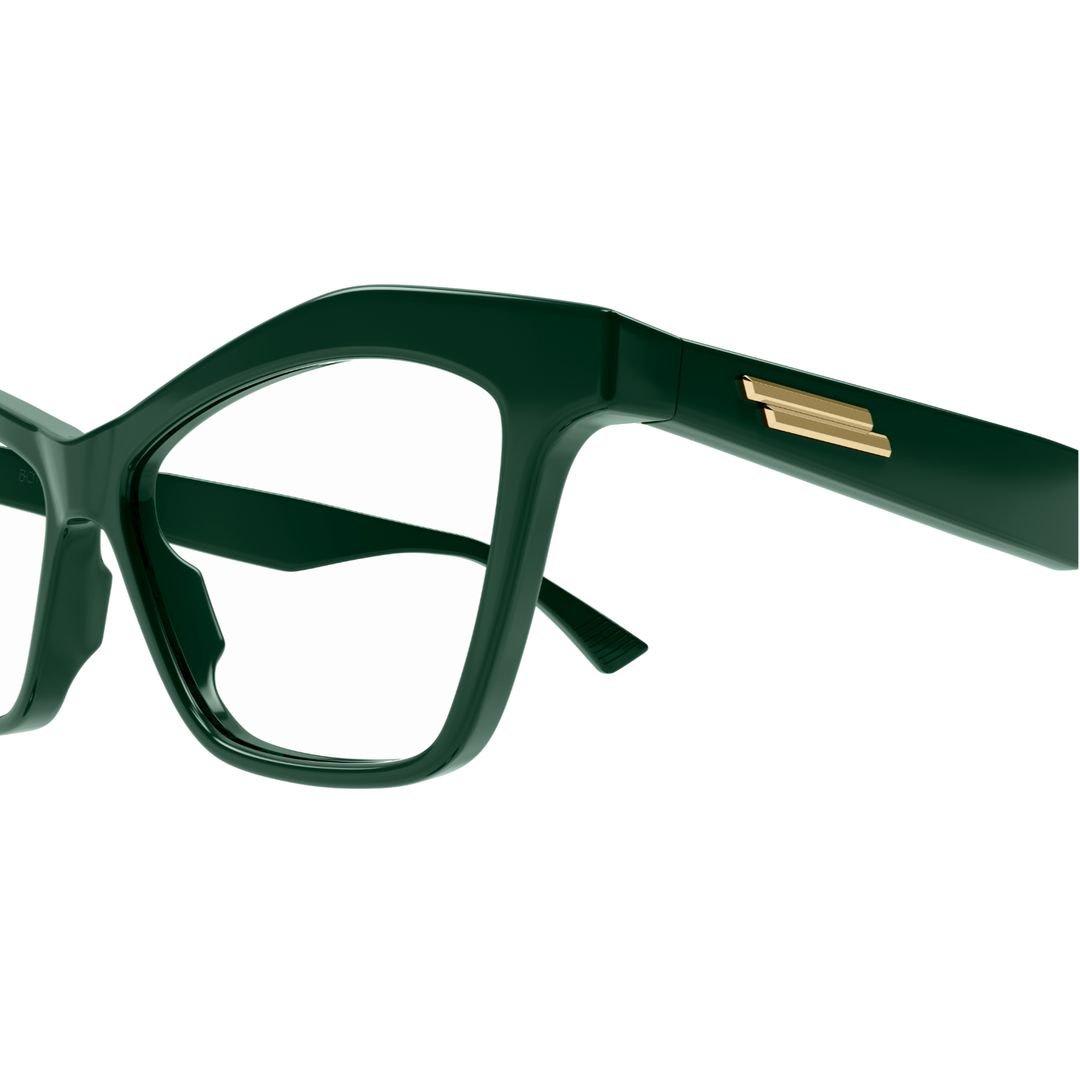 Shop Bottega Veneta Cat-eye Frame Glasses In 006 Green Green Transpare