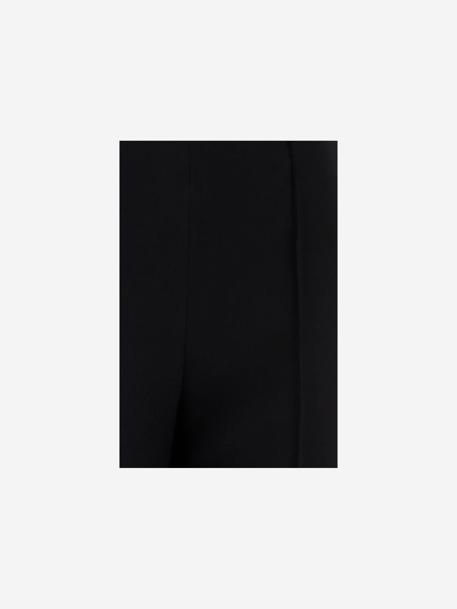 Giorgio Armani Tailored Stretch Viscose Pants With Pleated Detailing In Black