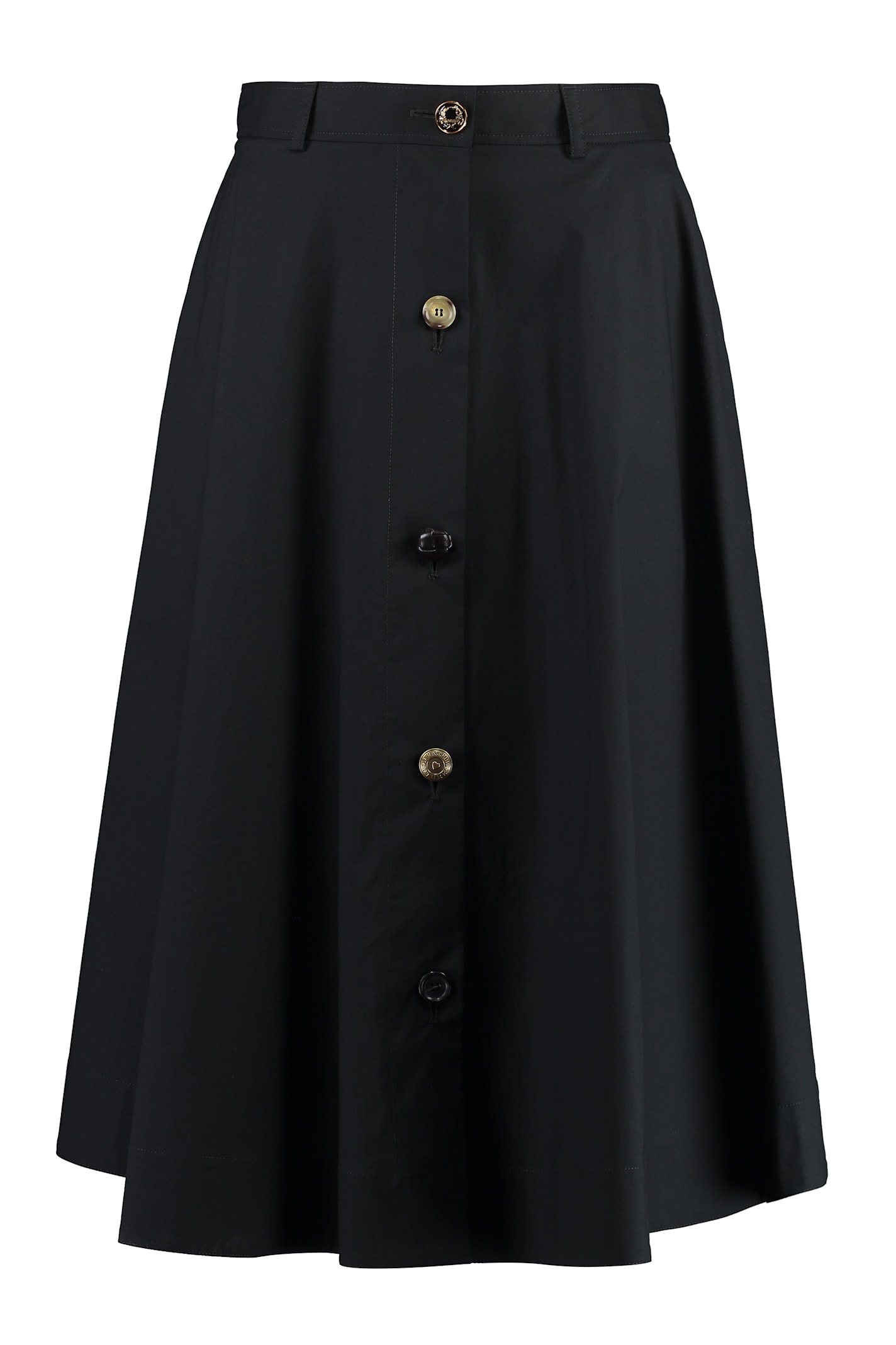 Moschino Women's "poplin Skirt With Buttons" In Blue