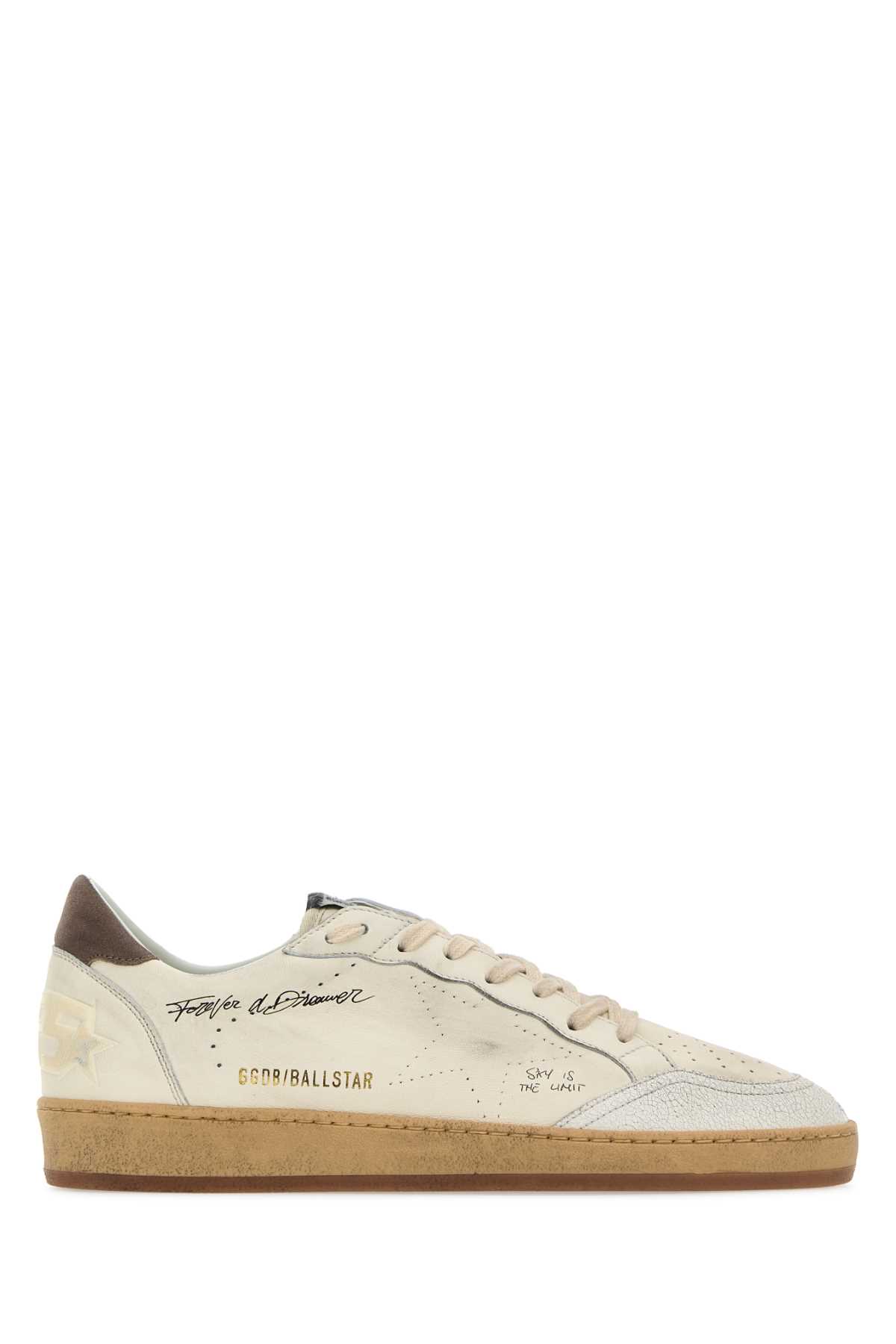 Shop Golden Goose Multicolor Leather Ball Star Sneakers In Whitecinder