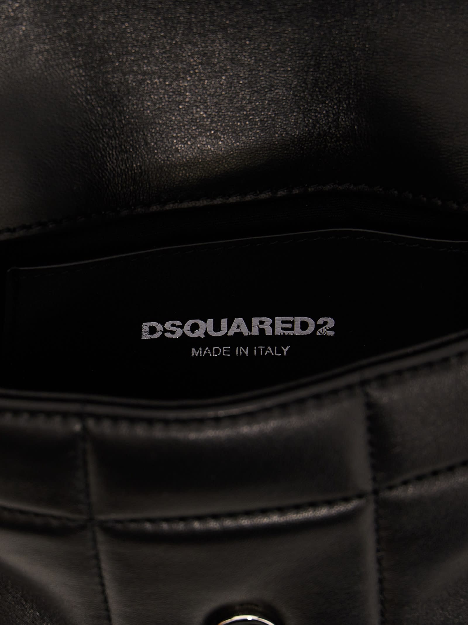 Shop Dsquared2 D2 Statement Soft Crossbody Bag In Black