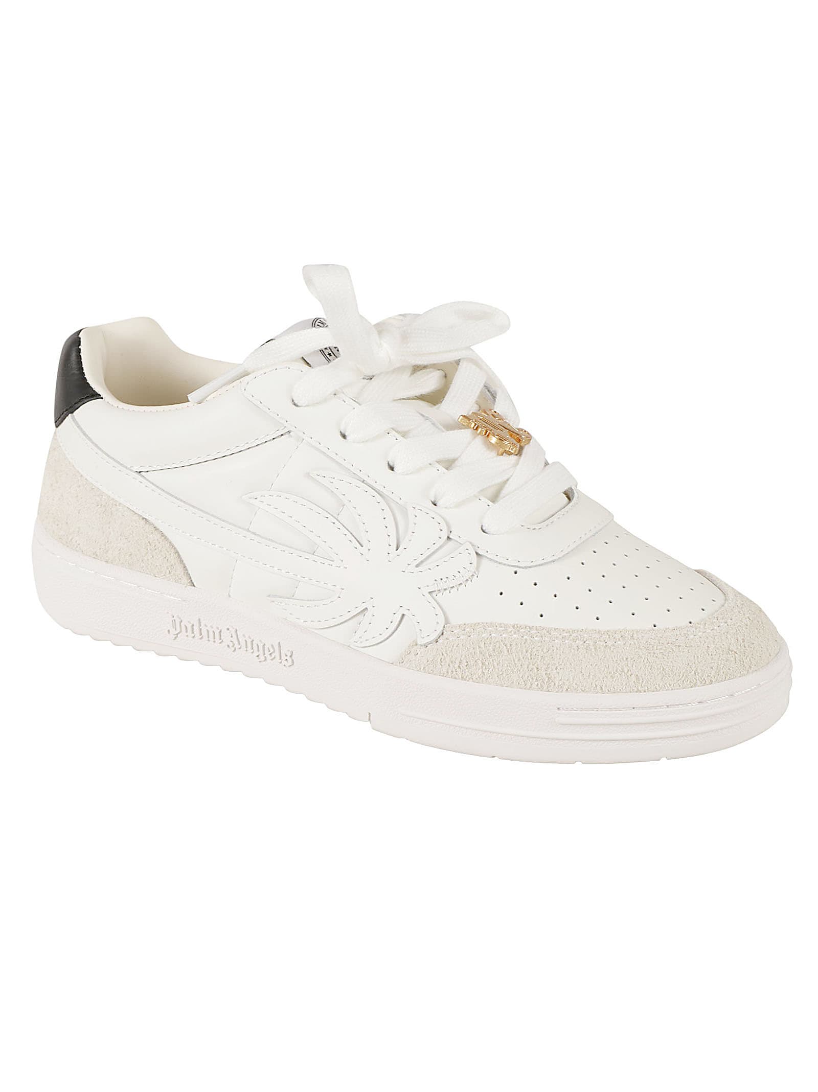 Shop Palm Angels Palm Beach University Sneakers In White