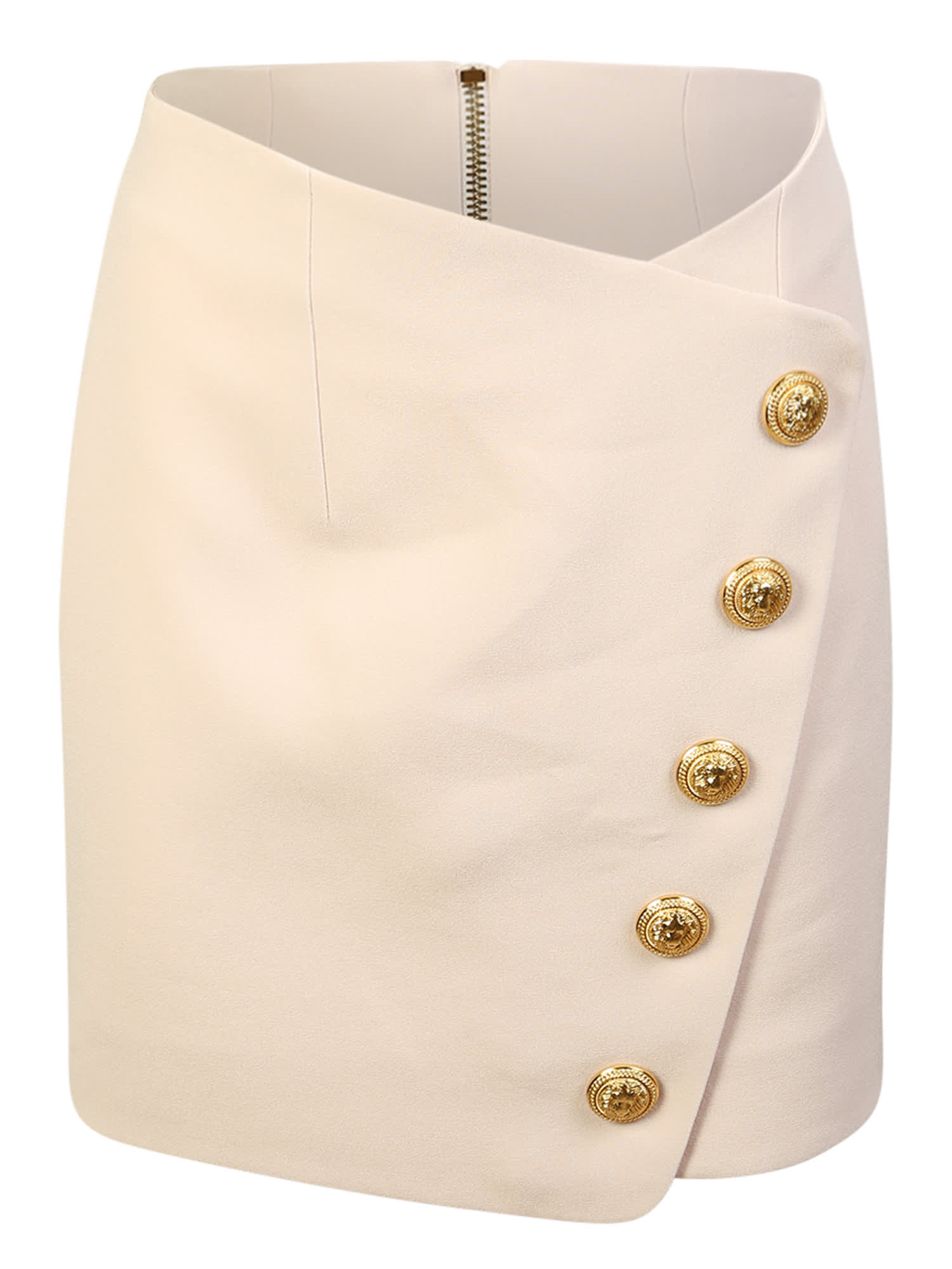 This Balmain Wrap Mini Skirt Evokes An Unmistakable Feeling Of Glamor