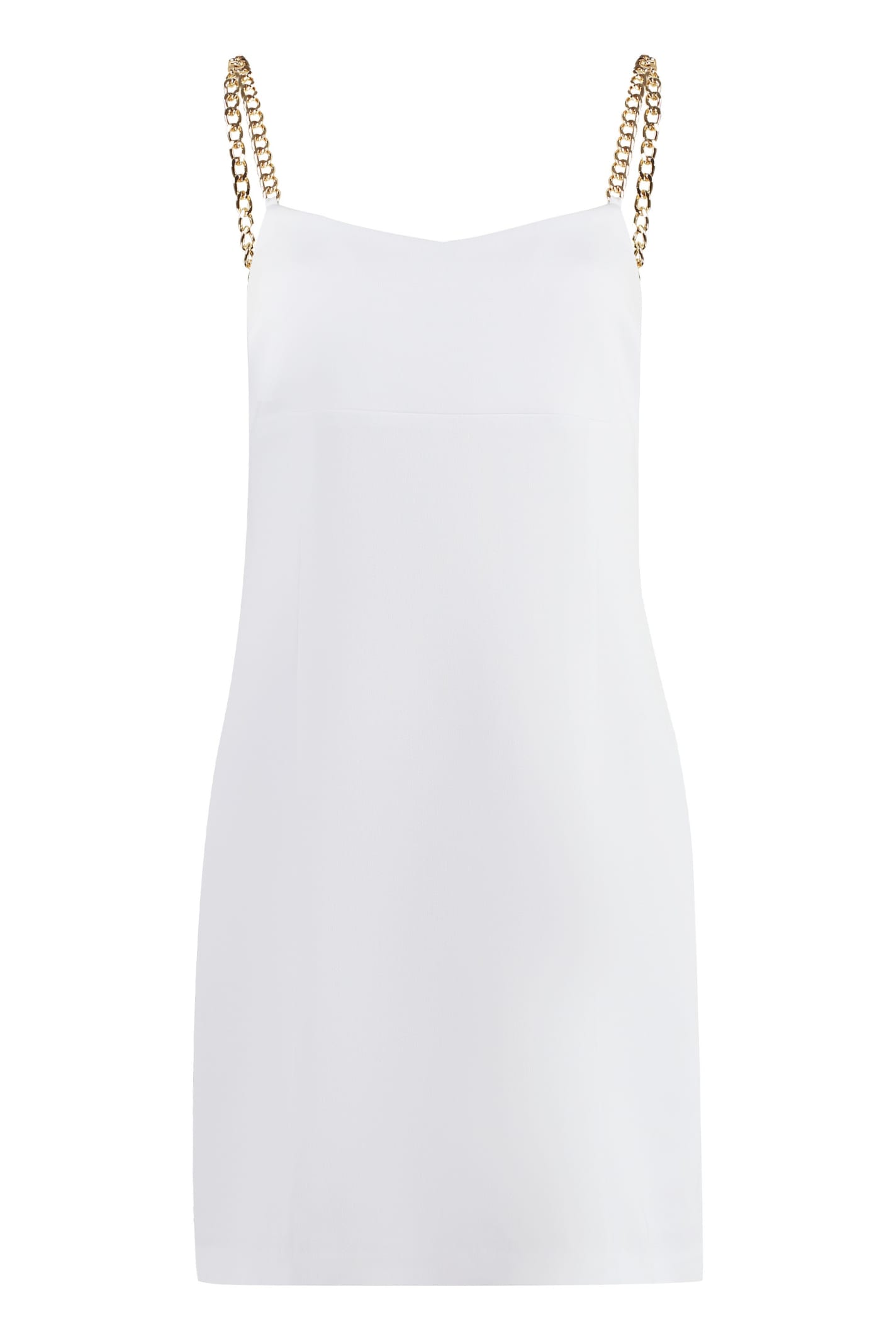 Shop Michael Michael Kors Crepe Mini Dress In White