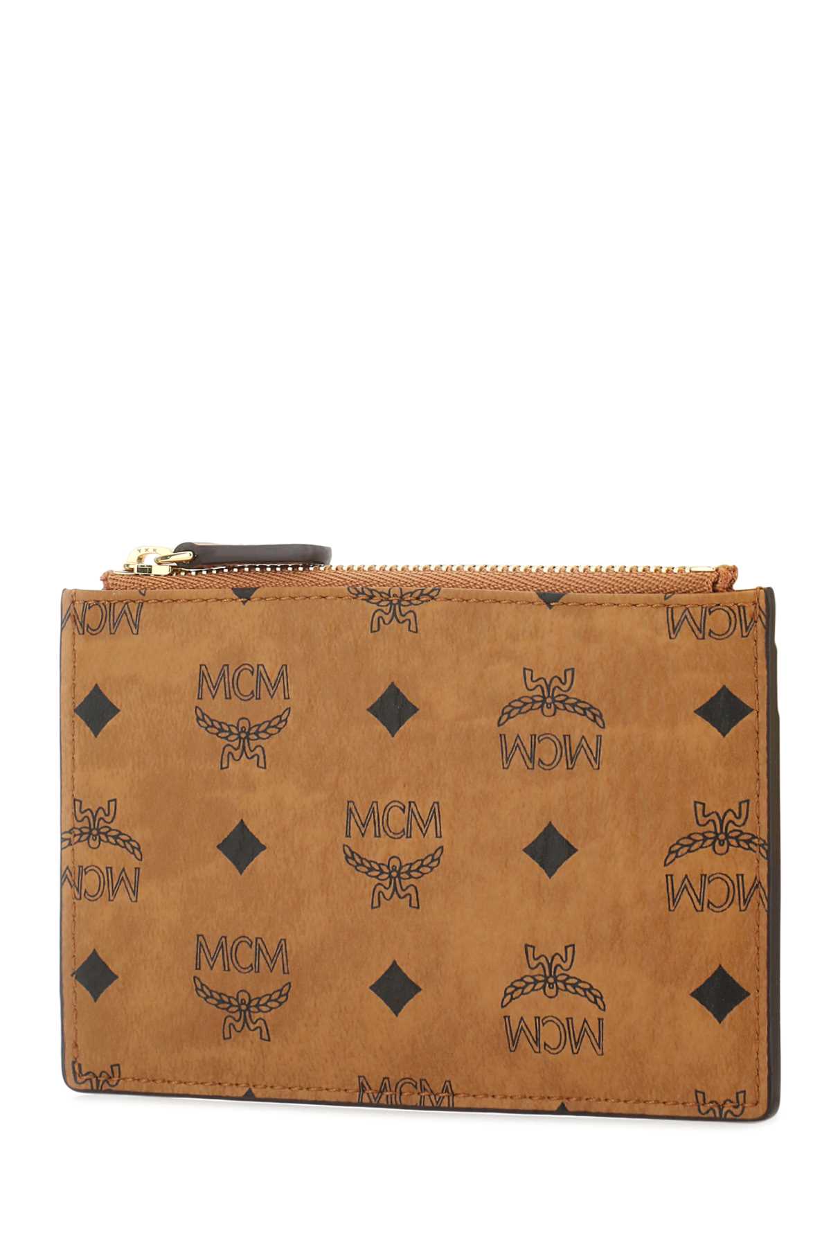 Shop Mcm Printed Canvas Aren Card Holder In Co
